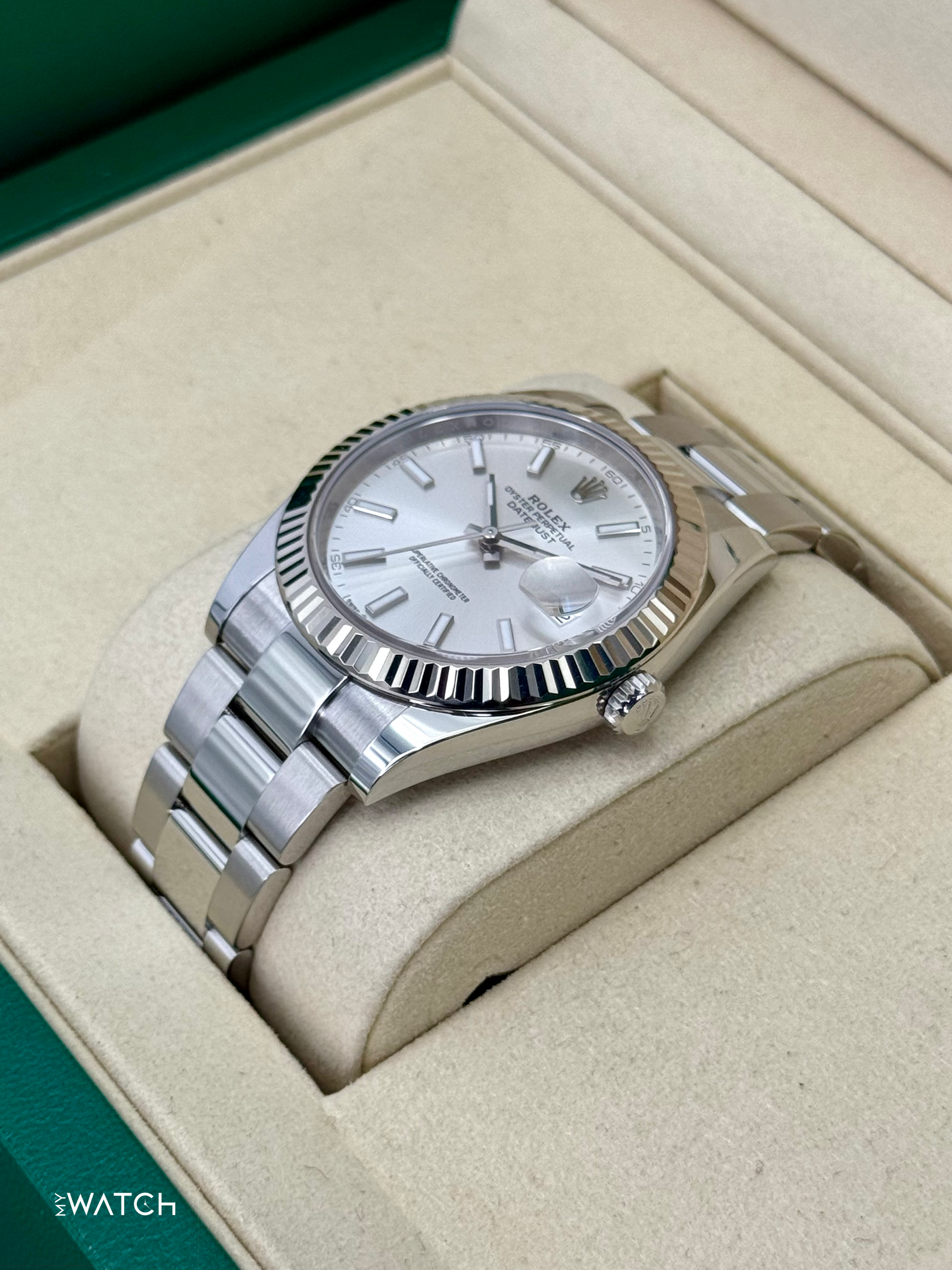 2025 Rolex Datejust 41mm 126334 Stainless Steel Oyster Silver Dial - MyWatchLLC