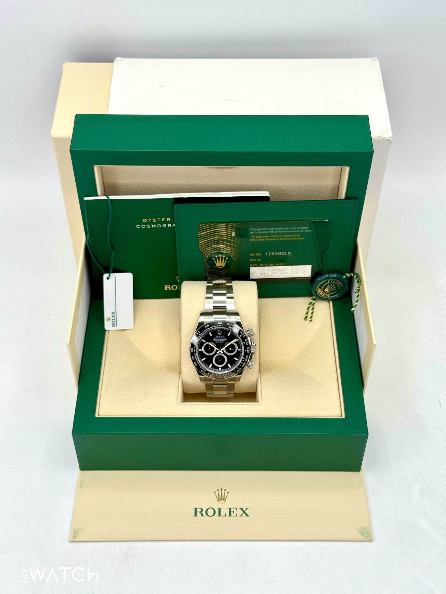 NEW 2024 Rolex Daytona 40mm 126500LN Stainless Steel Black Dial