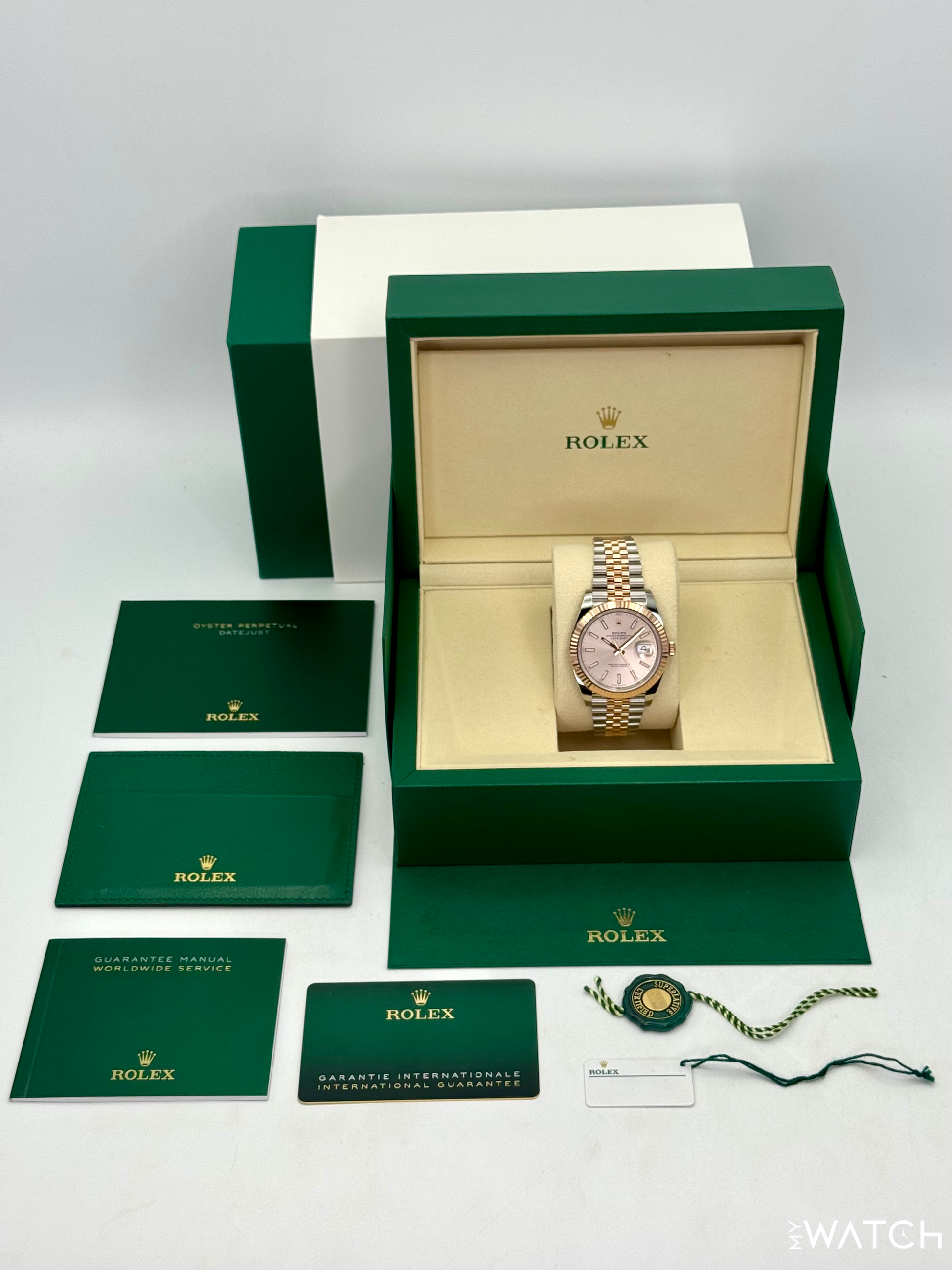 NEW 2025 Rolex Datejust 41mm 126331 Two-Tone Jubilee Sundust Dial - MyWatchLLC