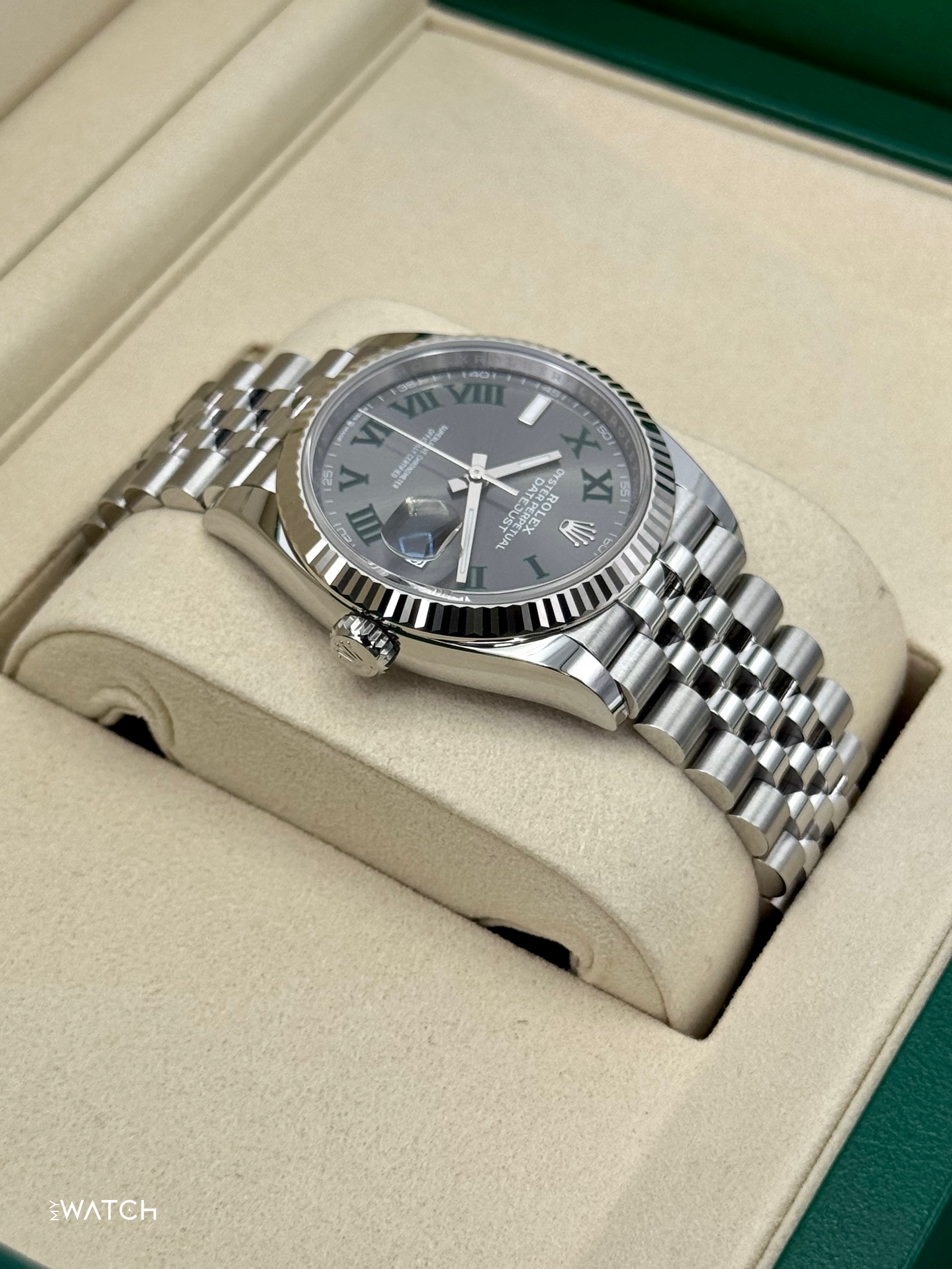 NEW 2025 Rolex Datejust 36mm 126234 Jubilee Wimbledon Dial - MyWatchLLC