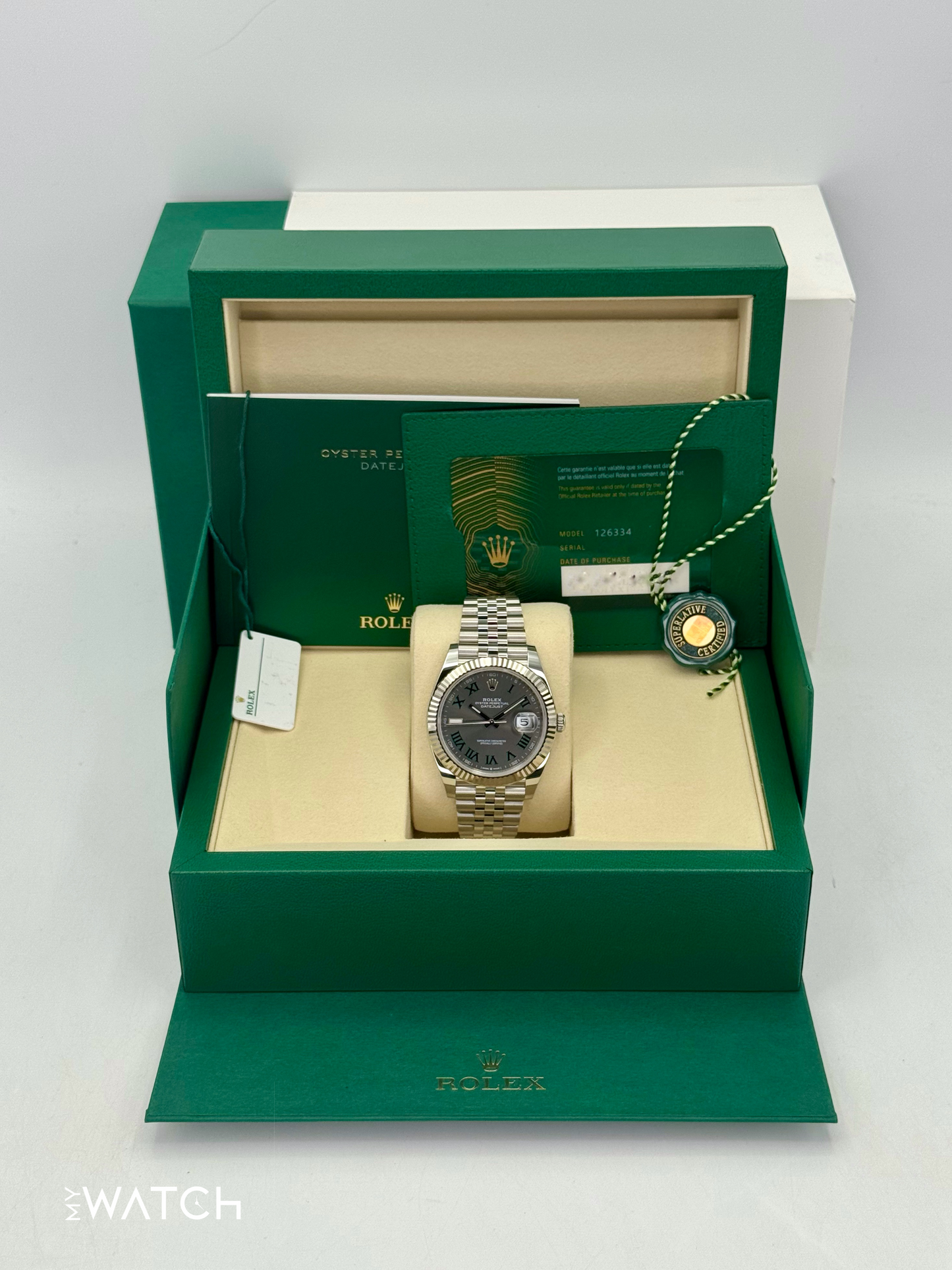 NEW 2025 Rolex Datejust 41mm 126334 Jubilee Wimbledon Dial