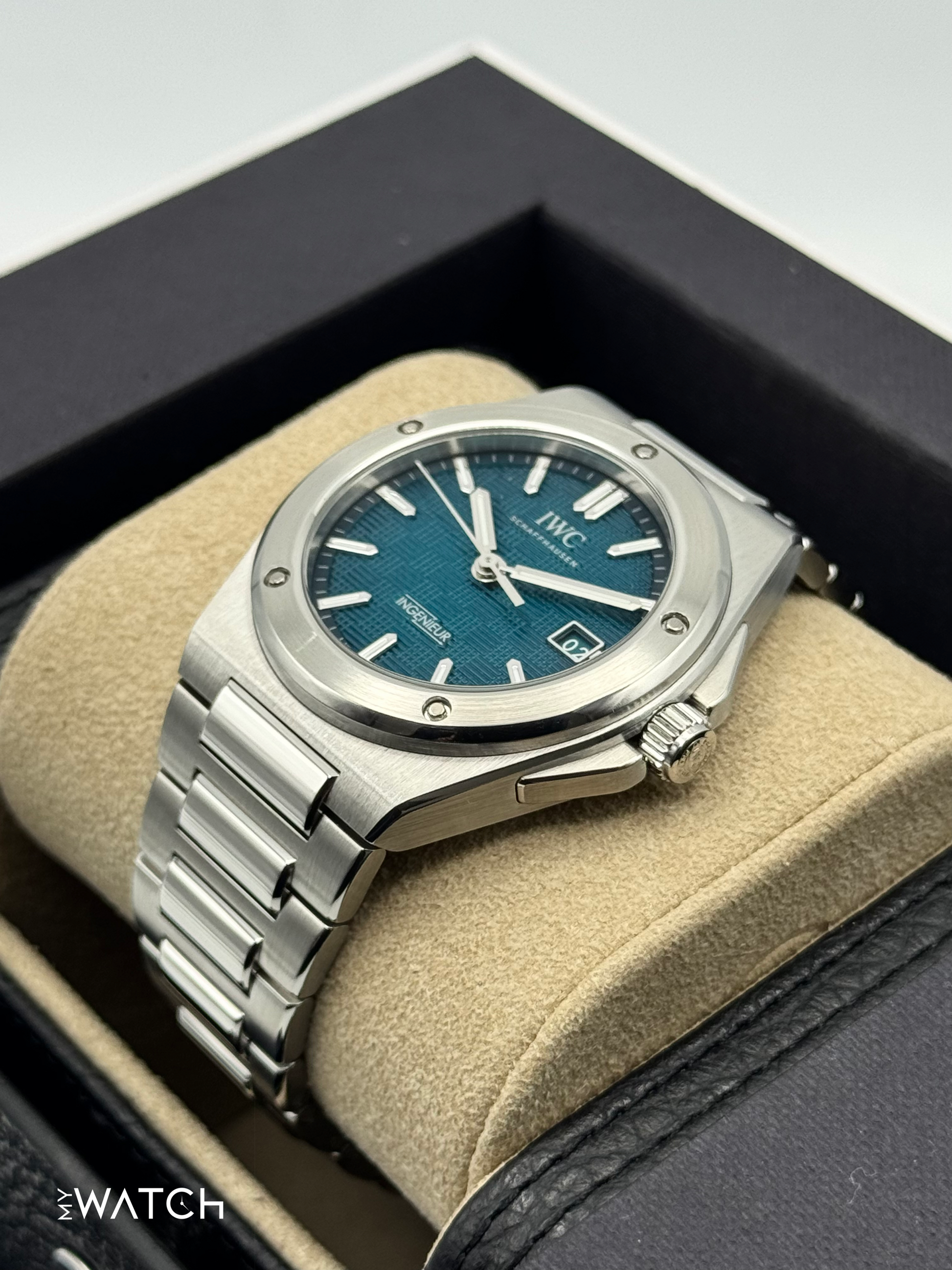 2024 IWC Ingenieur Automatic 40mm IW328903 Stainless Steel Aqua Dial - MyWatchLLC