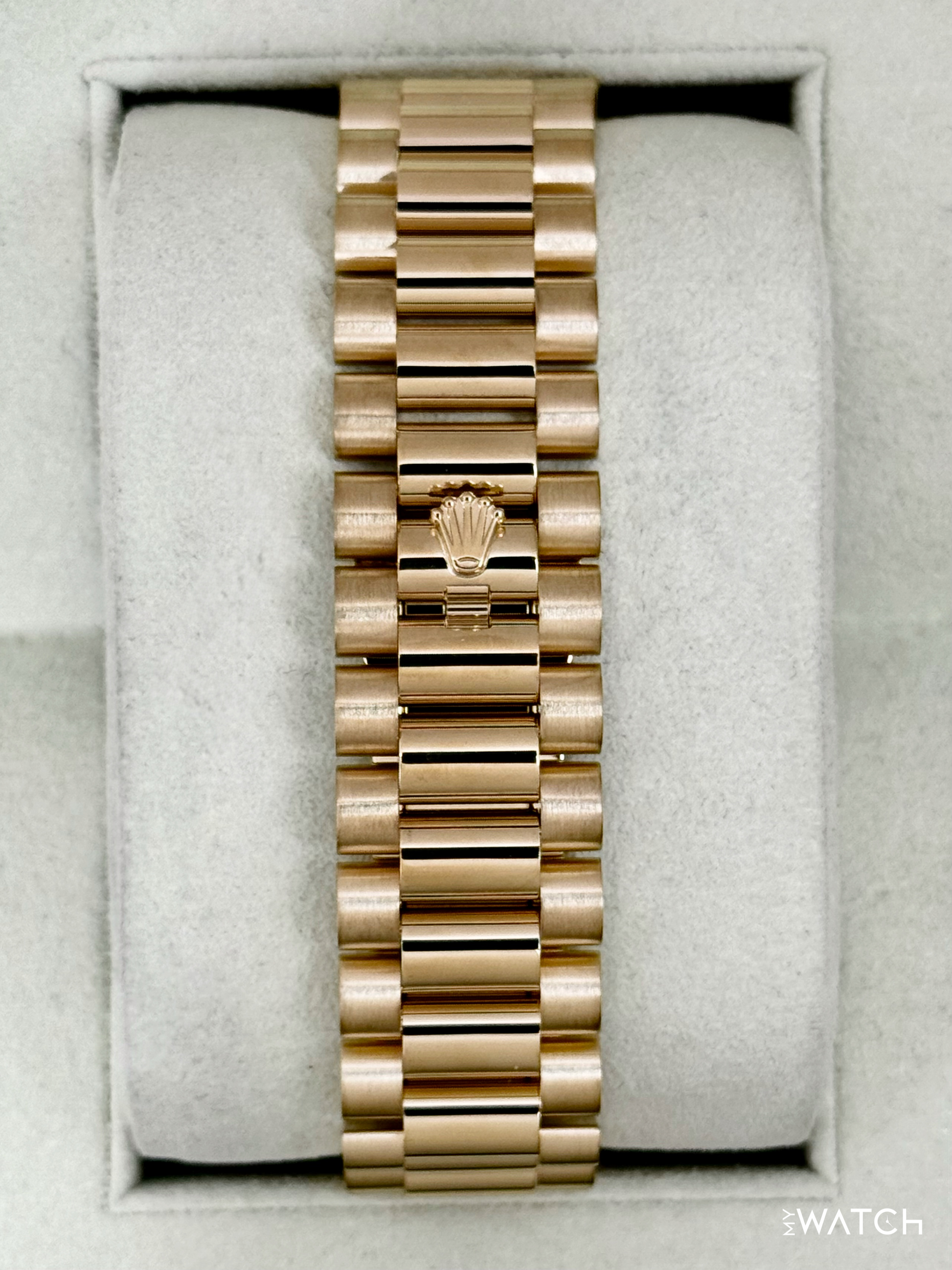 2012 Rolex Day-Date II 41mm 218238 Presidential Silver Dial - MyWatchLLC