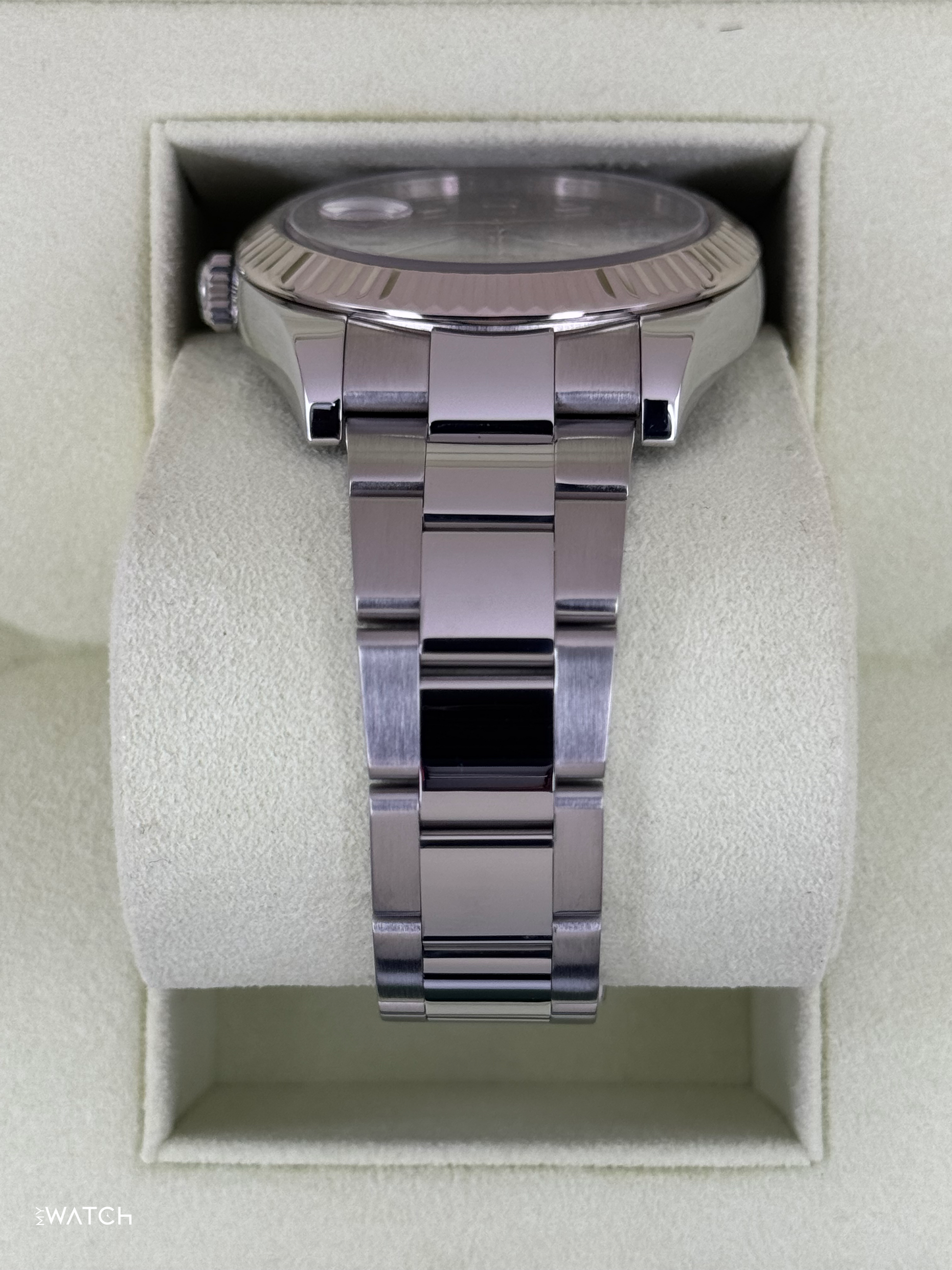 2017 Rolex Datejust II 41mm 116334 Stainless Steel Oyster Silver Numerical Dial - MyWatchLLC