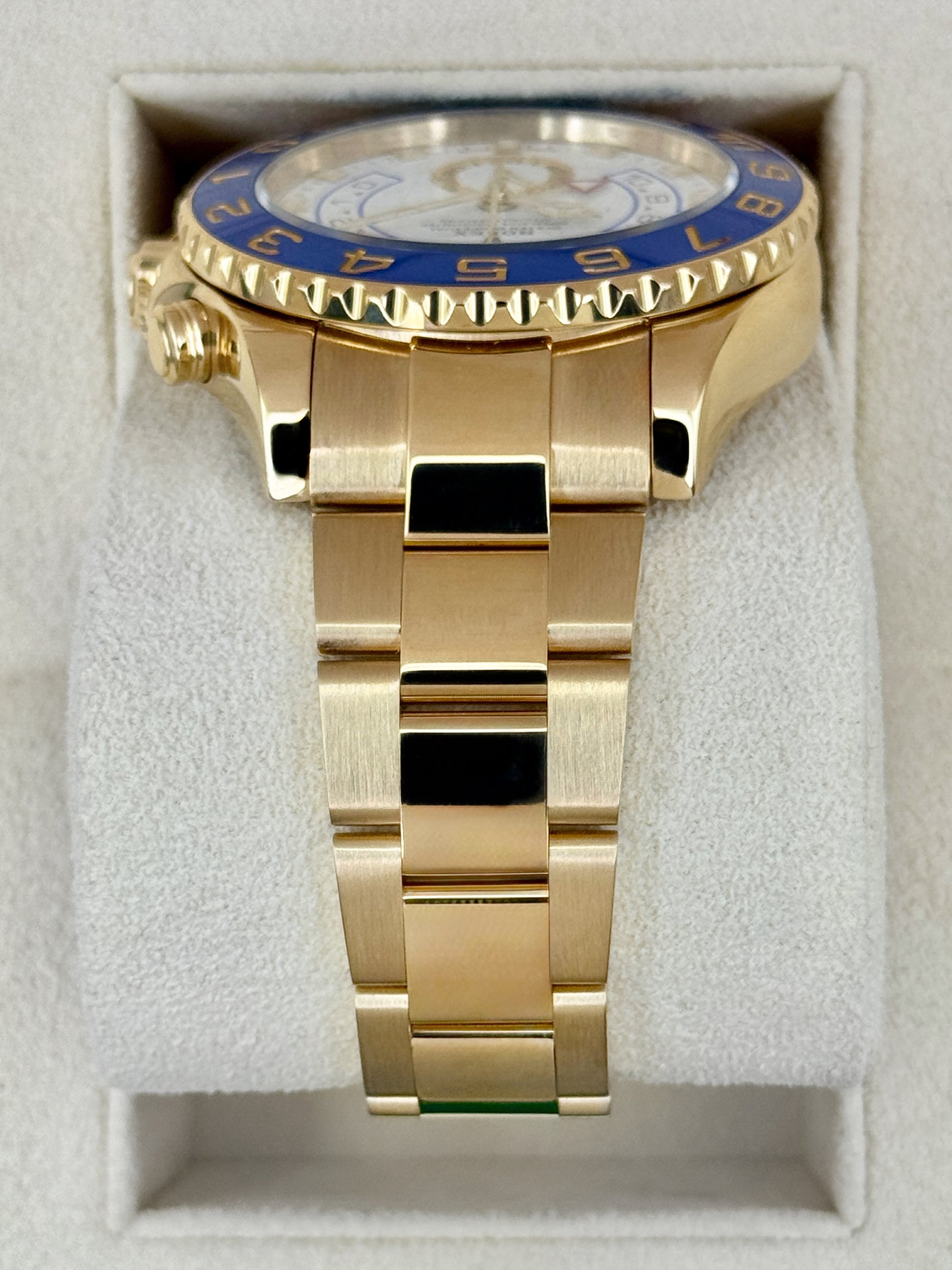 2023 Rolex Yacht-Master II 44mm 116688 18K Yellow Gold White Dial - MyWatchLLC