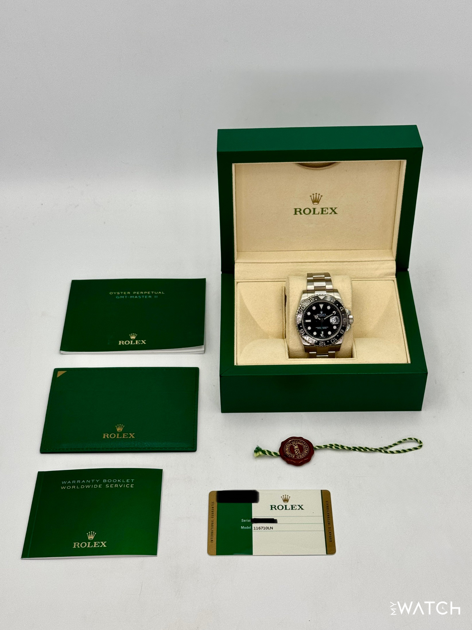 2014 Rolex GMT-Master II 40mm 116710LN Stainless Steel Black Dial - MyWatchLLC