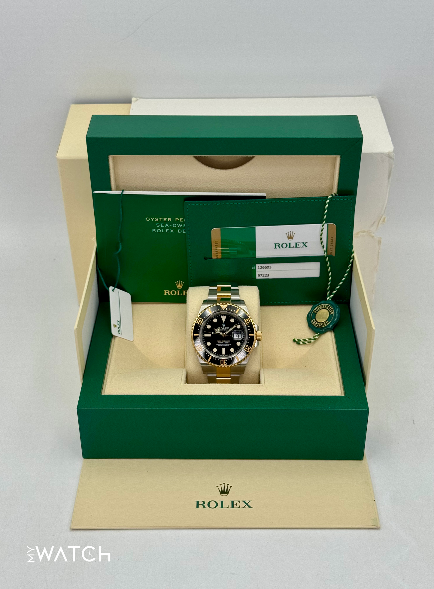 2019 Rolex Sea-Dweller 43mm 126603 Two-Tone Black Dial