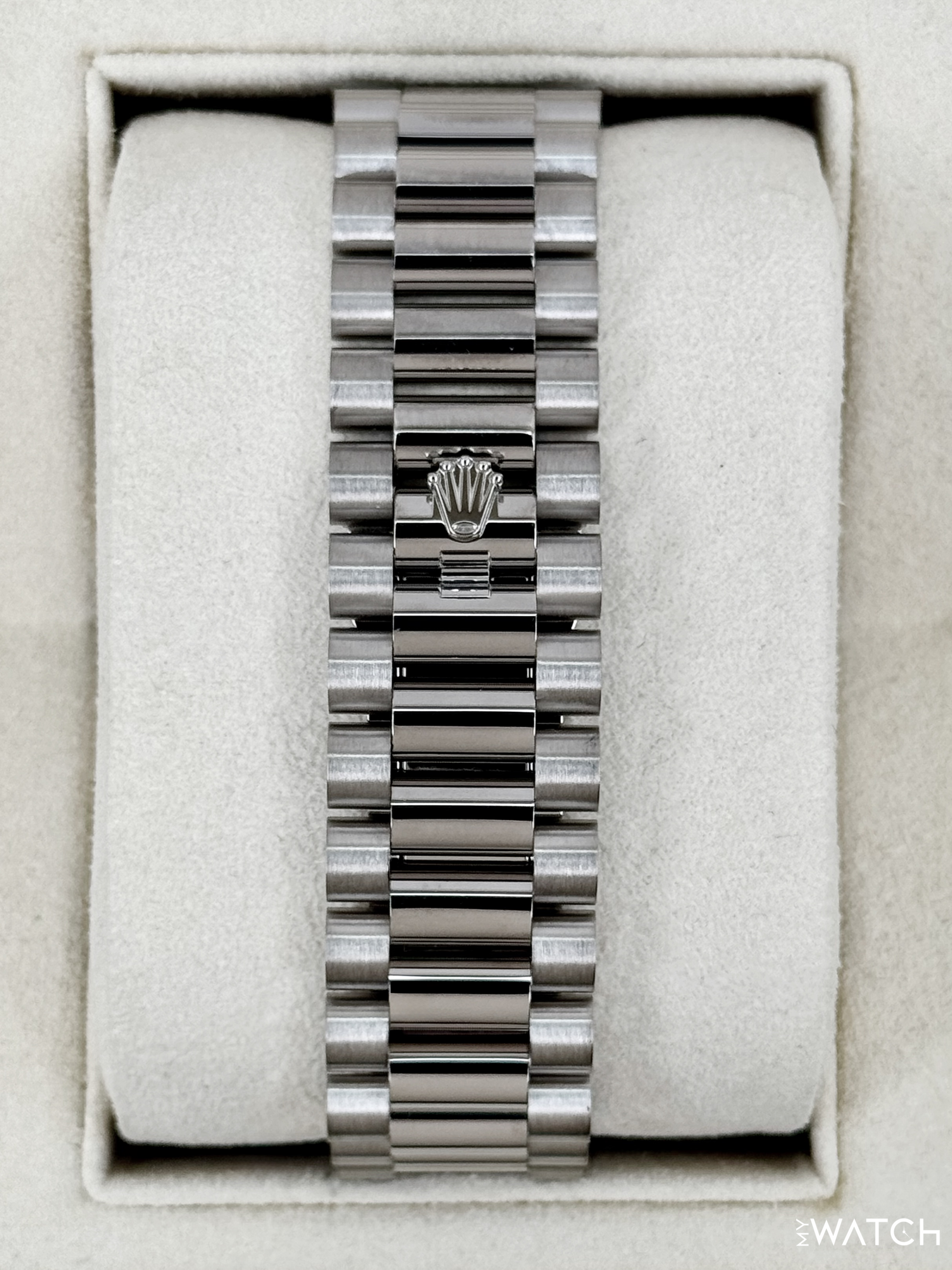 2023 Rolex Day-Date 40mm 228349RBR Presidential Black Diamond Baguette Dial - MyWatchLLC