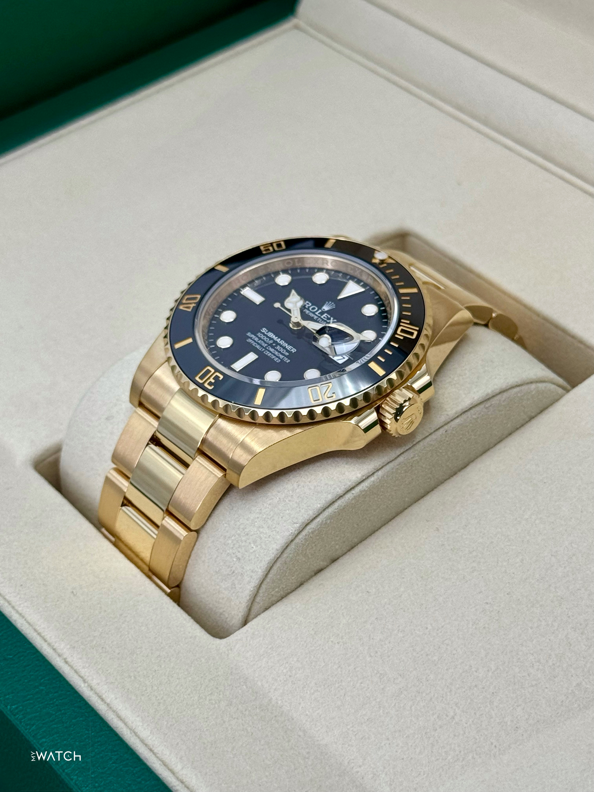 NEW 2025 Rolex Submariner 41mm 126618LN Yellow Gold Black Dial - MyWatchLLC