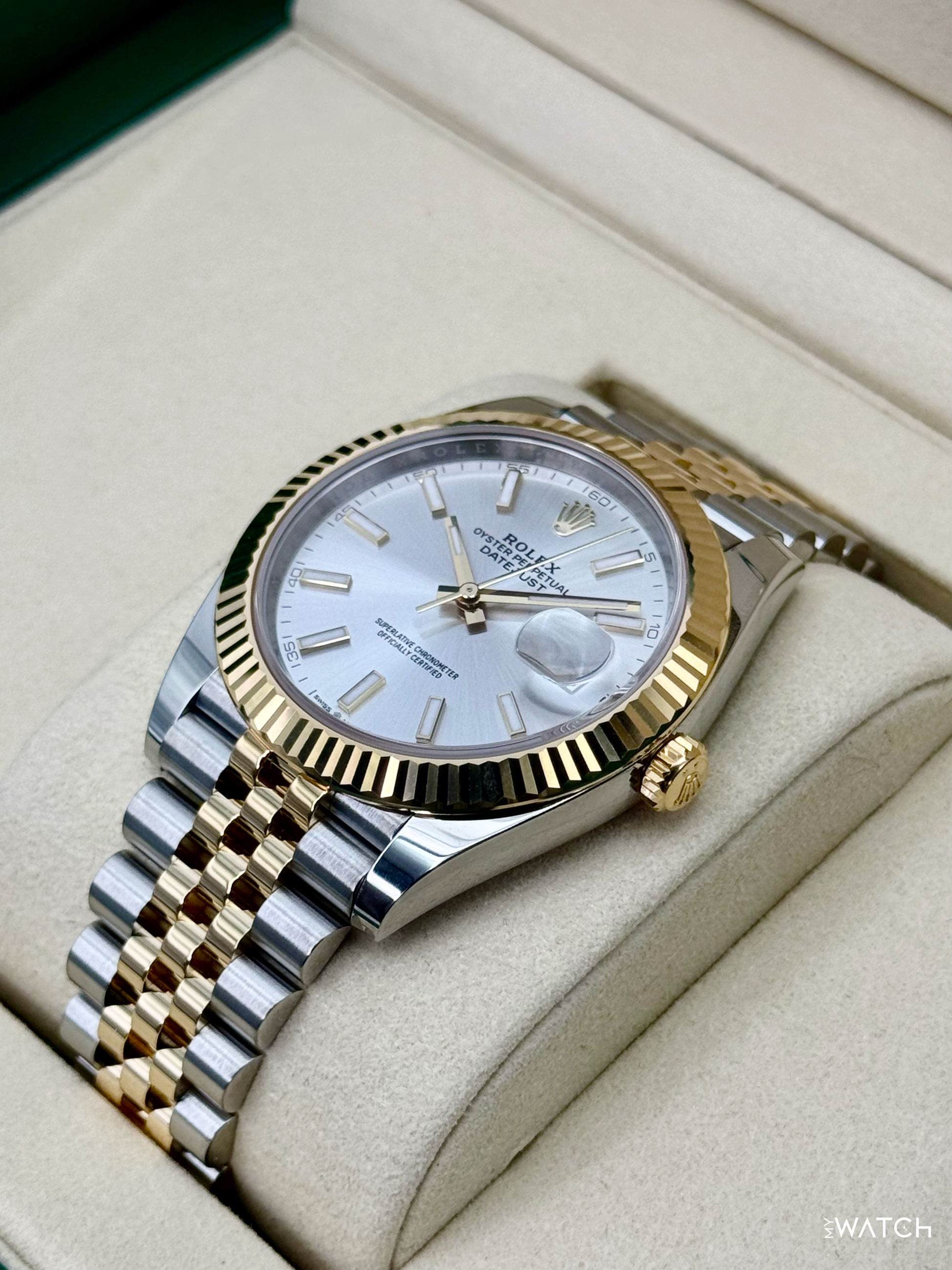 2025 Rolex Datejust 41mm 126333 Two-Tone Jubilee Silver Dial - MyWatchLLC