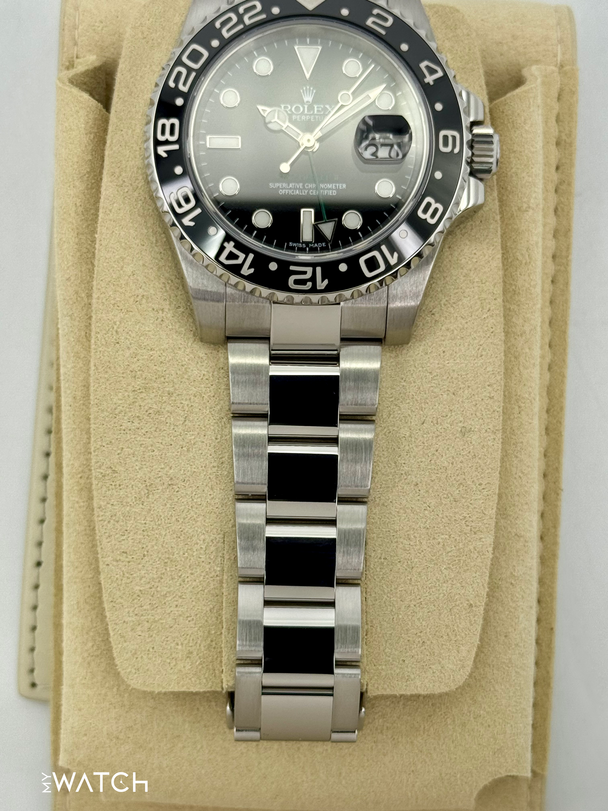 2024 CPO Rolex GMT-Master II 40mm 116710LN Black Dial - MyWatchLLC