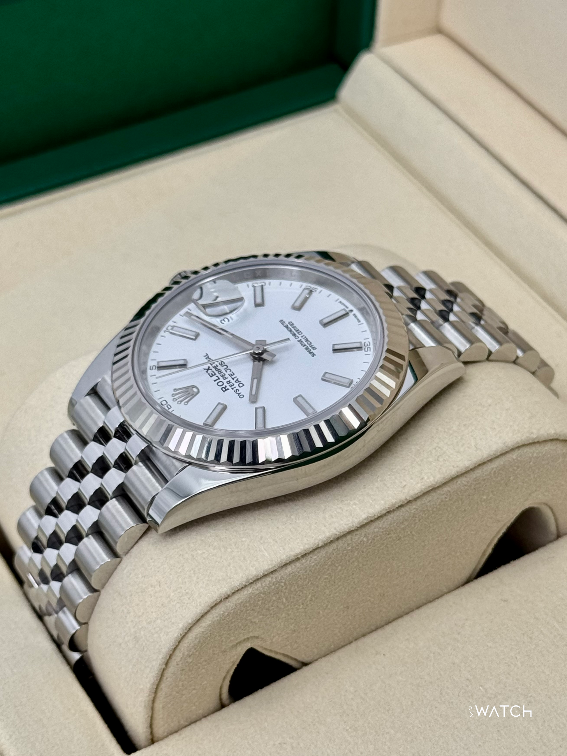 NEW 2025 Rolex Datejust 41mm 126334 Stainless Steel Jubilee White Dial - MyWatchLLC