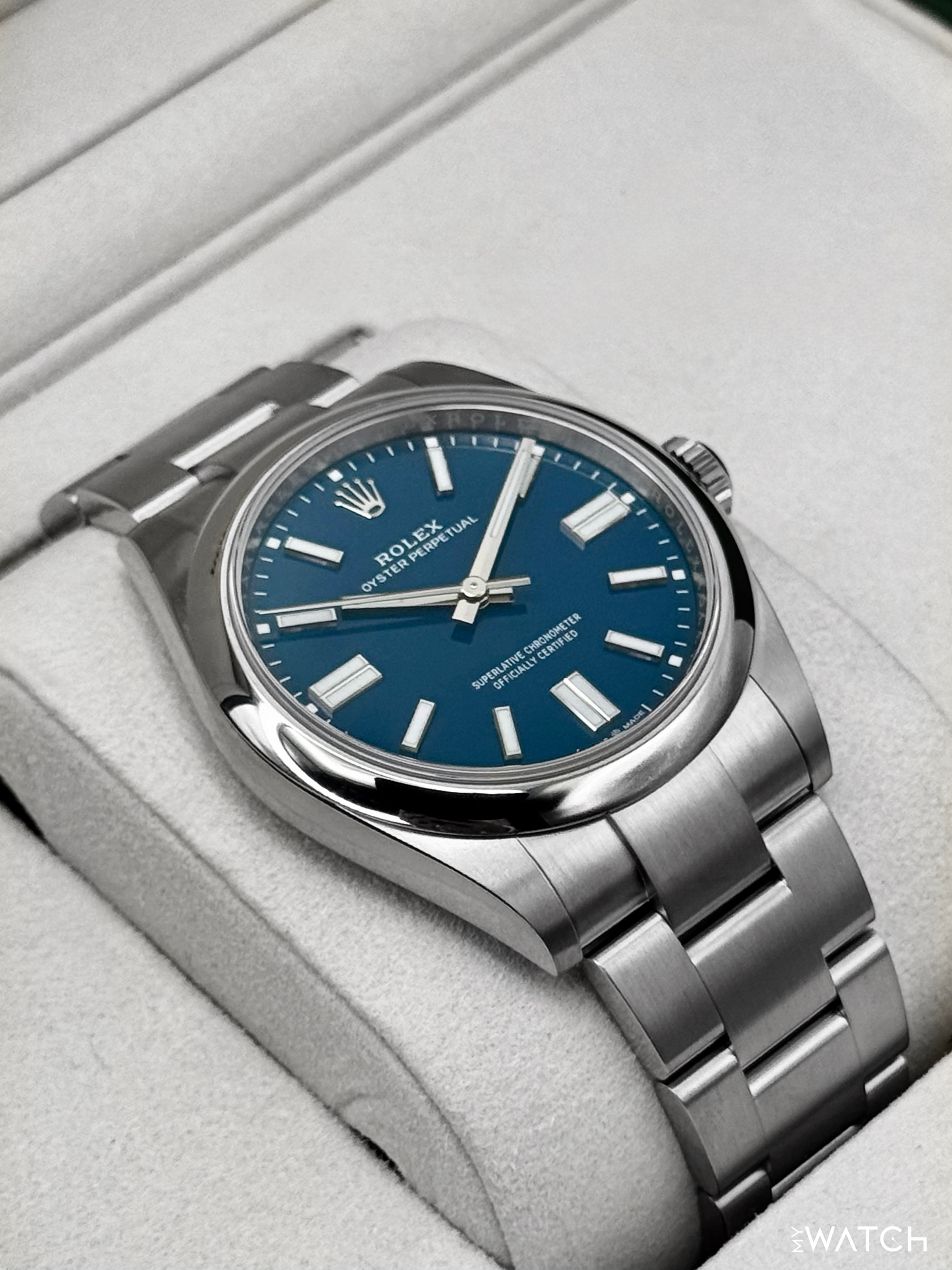 NEW 2025 Rolex Oyster Perpetual 41mm 134300 Med Blue Dial (STICKERED) - MyWatchLLC
