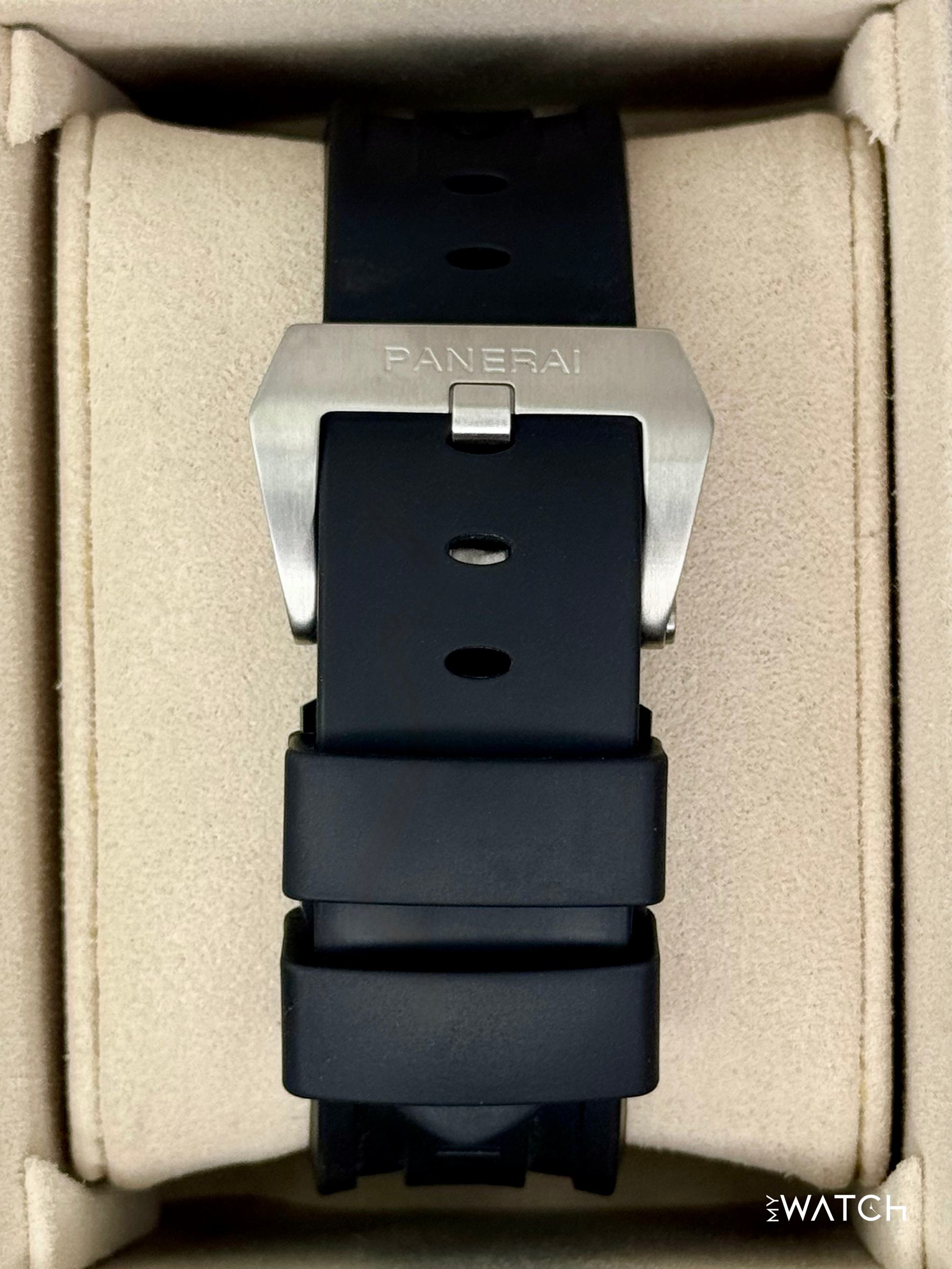 2025 Panerai Luminor Marina 44mm PAM03312 Stainless Steel Black Dial - MyWatchLLC