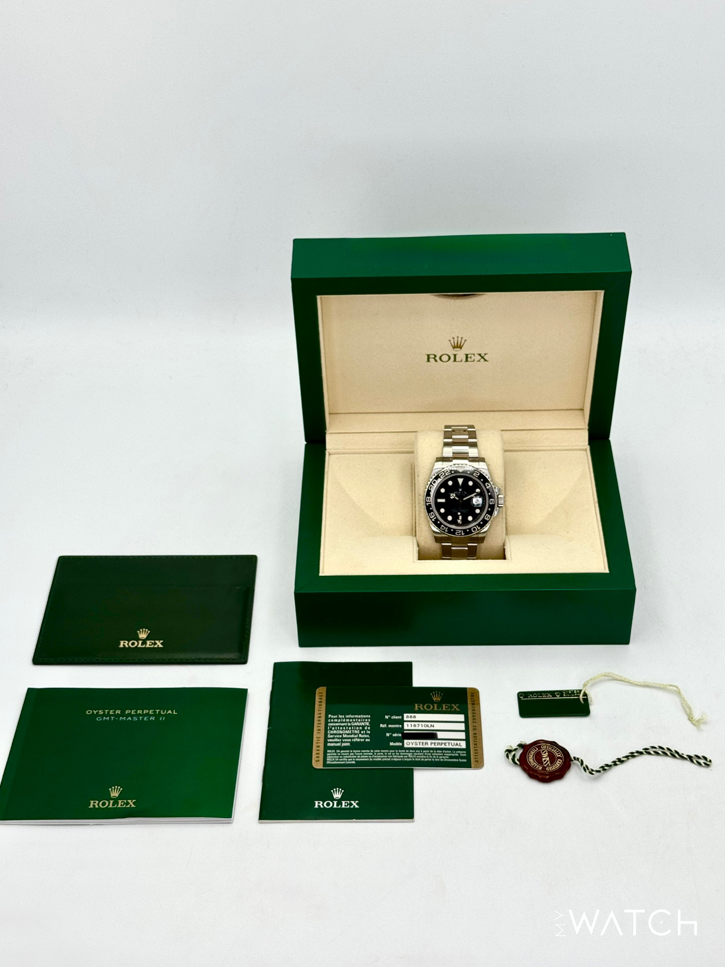 2007 Rolex GMT-Master II 40mm 116710LN Stainless Steel Black Dial
