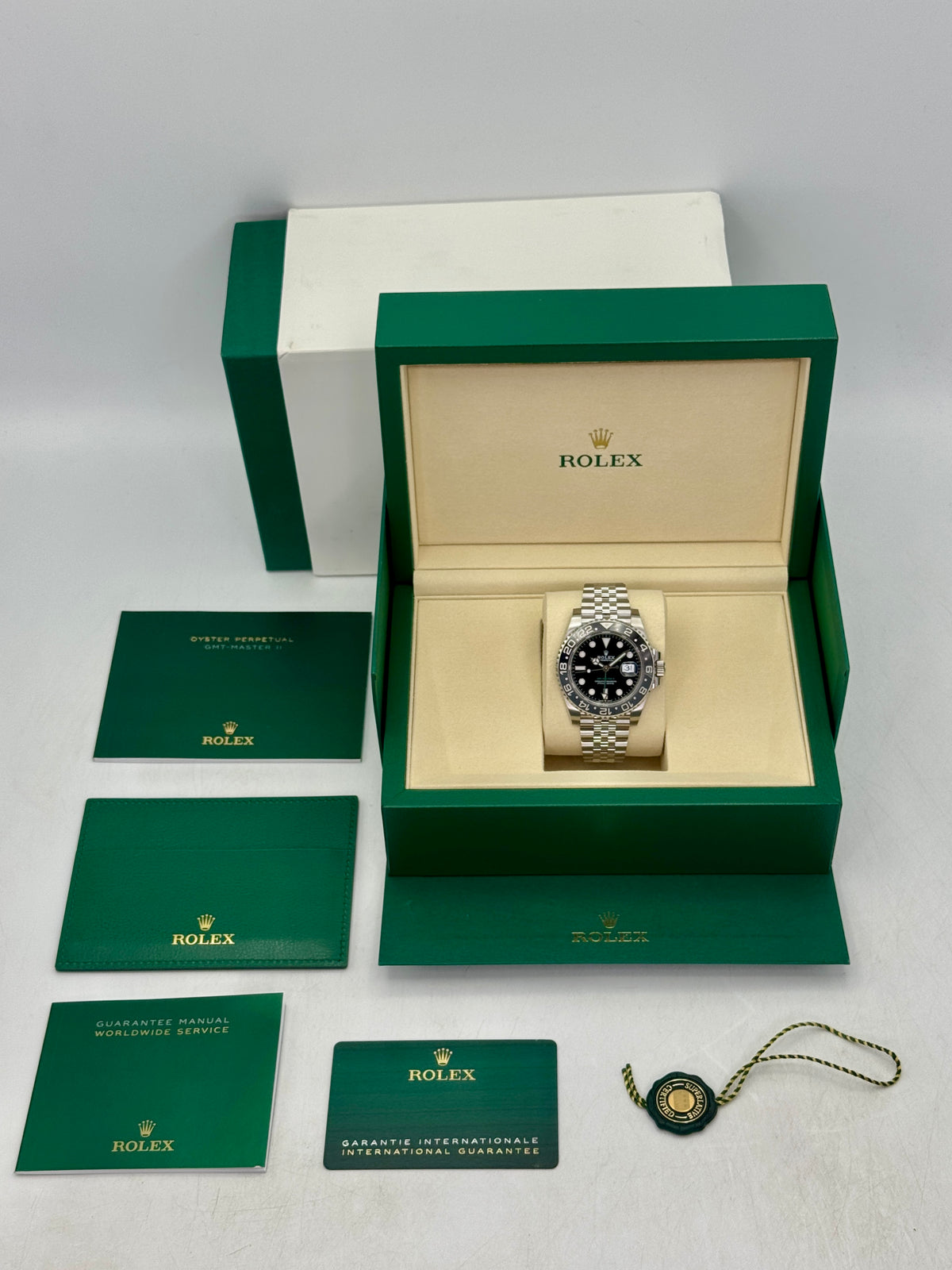 NEW 2026 Rolex GMT-Master II Bruce Wayne 40mm 126710GRNR Jubilee (NEW STYLE CARD)