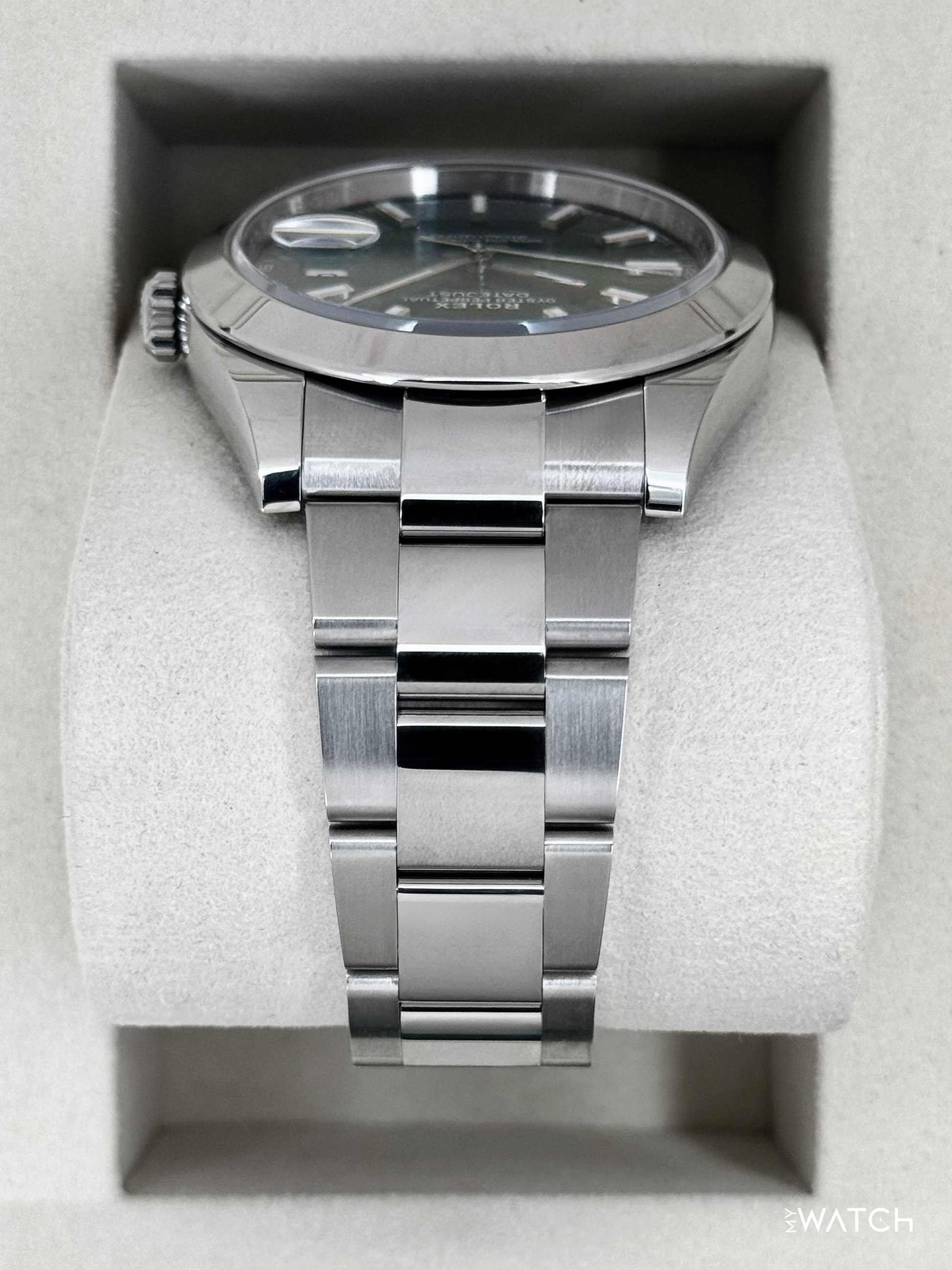 NEW 2026 Rolex Datejust 41mm 126300 Stainless Steel Oyster Green Dial - MyWatchLLC