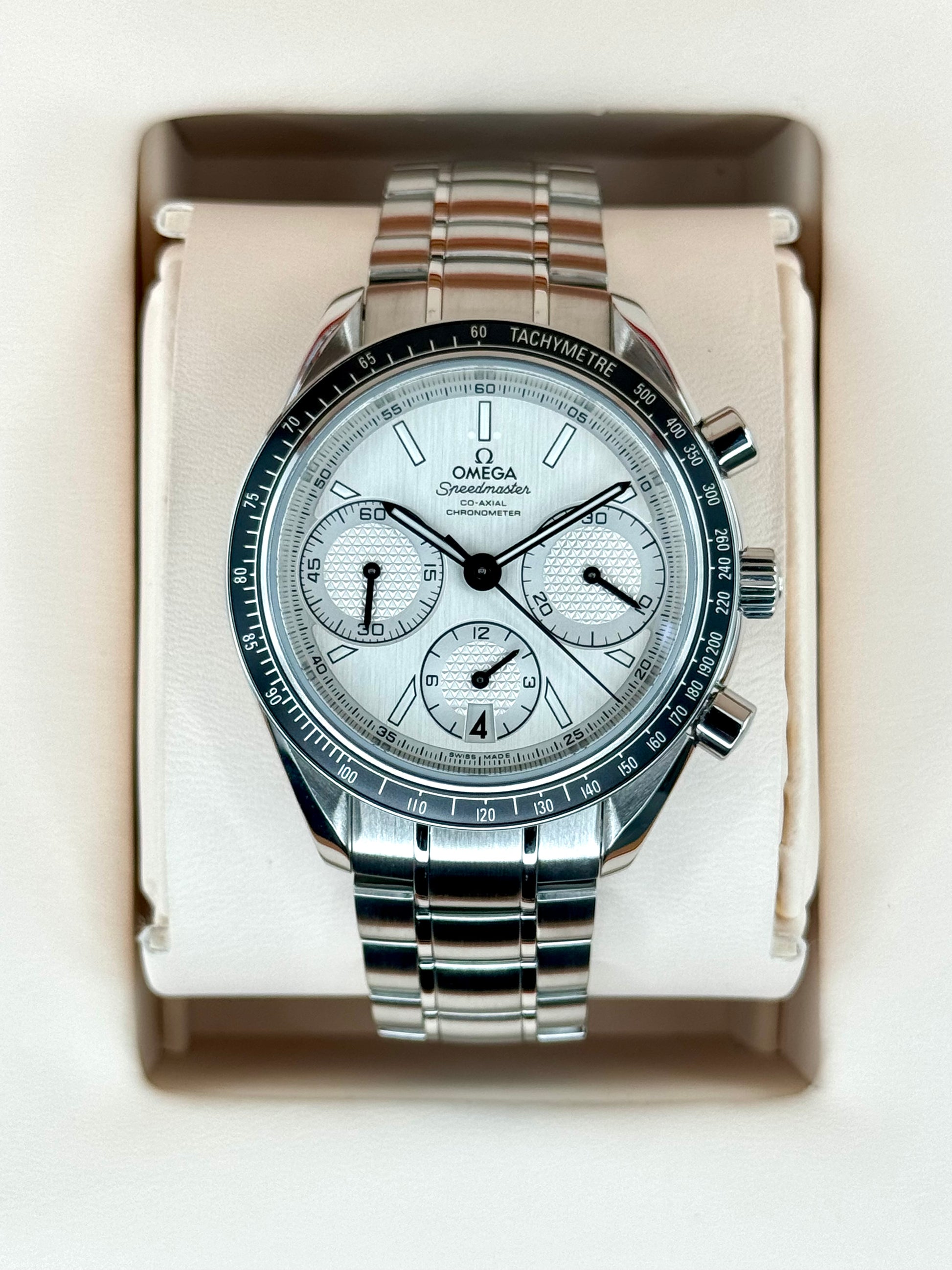 2020 Omega Speeedmaster Racing 40mm 326.30.40.5002.001 White Dial - MyWatchLLC