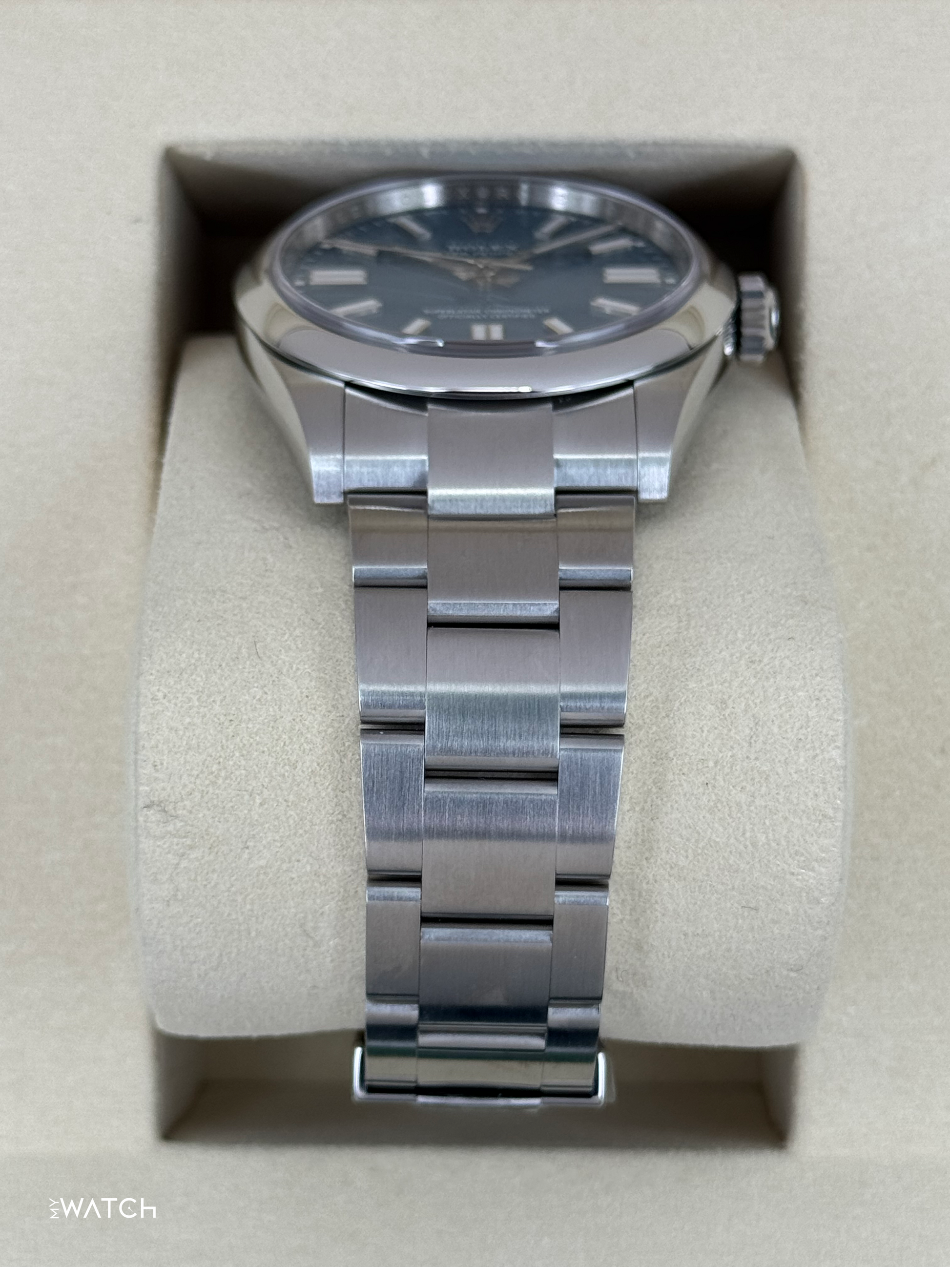 NEW 2025 Rolex Oyster Perpetual 41mm 134300 Med Blue Dial - MyWatchLLC