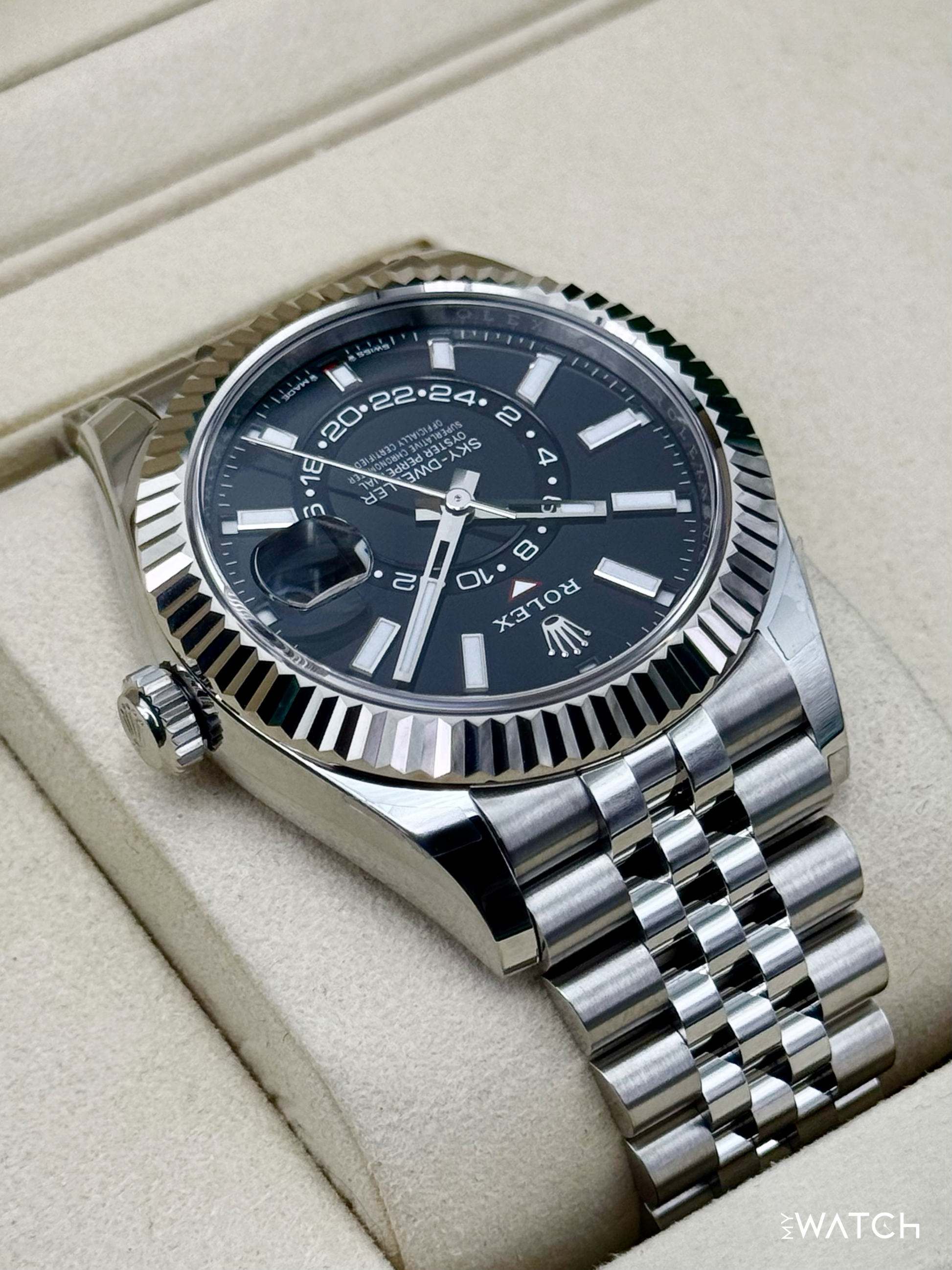 NEW 2025 Rolex Sky-Dweller 42mm 336934 Jubilee Black Dial (STICKERED) - MyWatchLLC