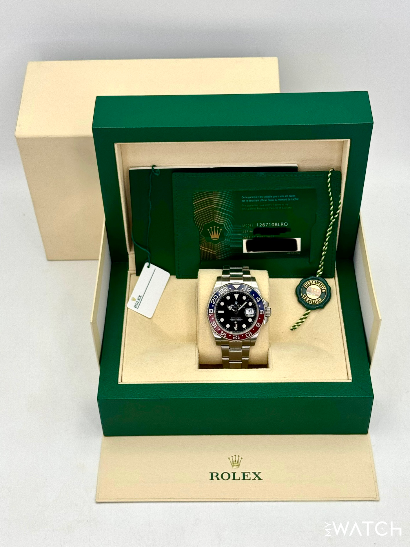 2022 Rolex GMT-Master II "Pepsi" 40mm 126710BLRO Oyster - MyWatchLLC