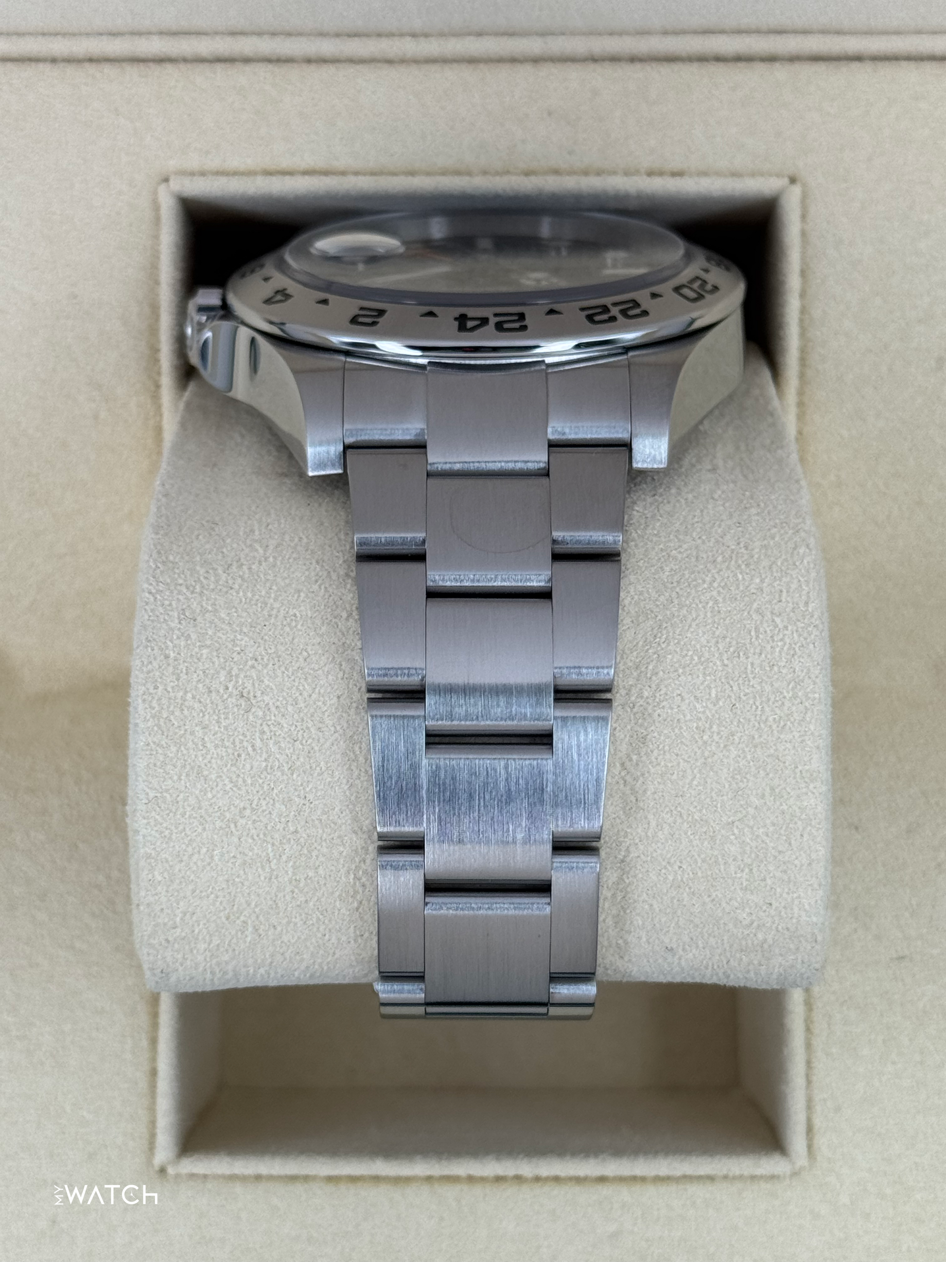 2019 Rolex Explorer II 42mm 216570 Stainless Steel Black Dial - MyWatchLLC