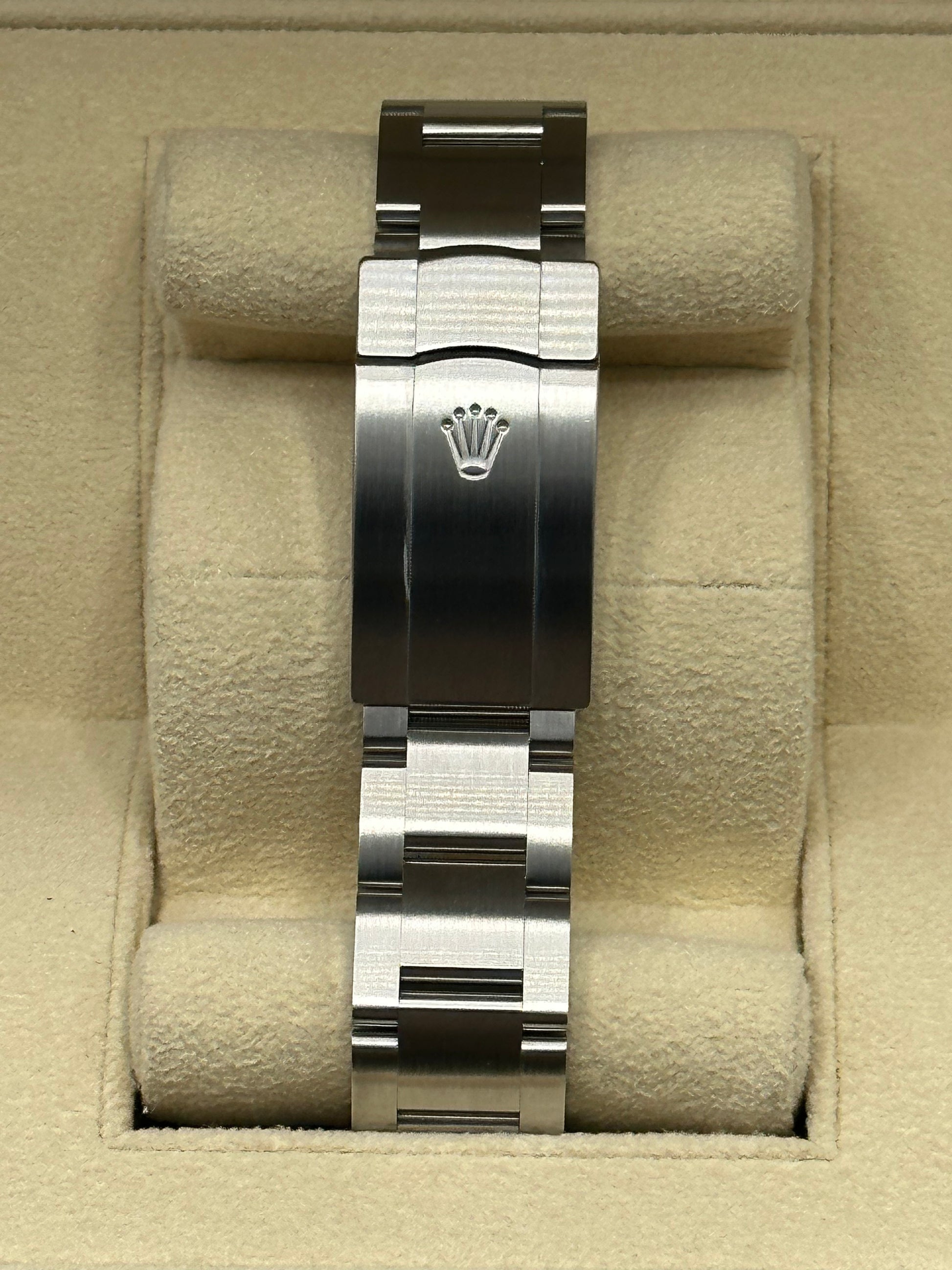 2022 Rolex Oyster Perpetual 41mm 124300 Stainless Steel Blue Stick Dial - MyWatchLLC