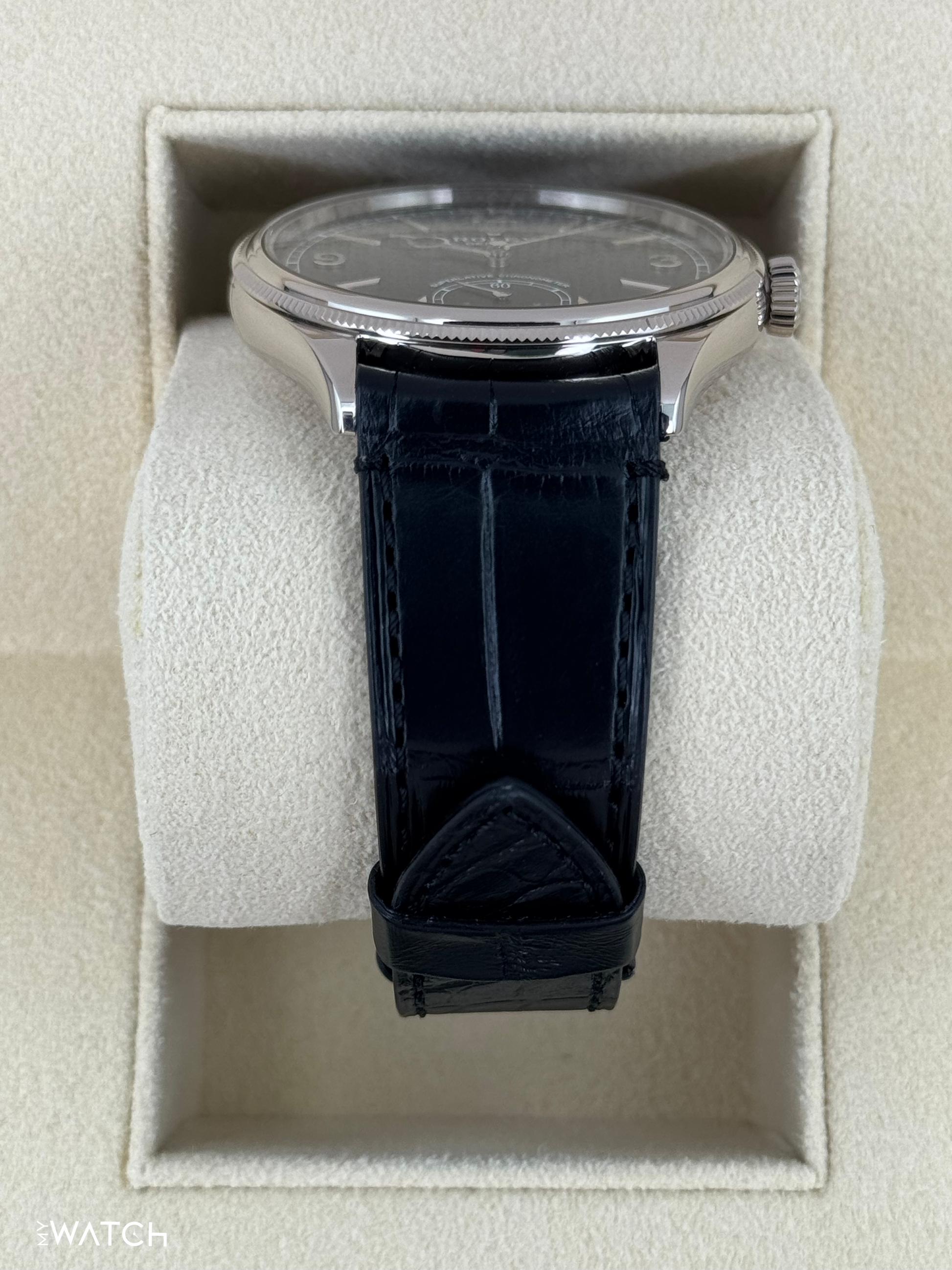 NEW 2025 Rolex 1908 39mm 52509 18kt White Gold Black Dial - MyWatchLLC