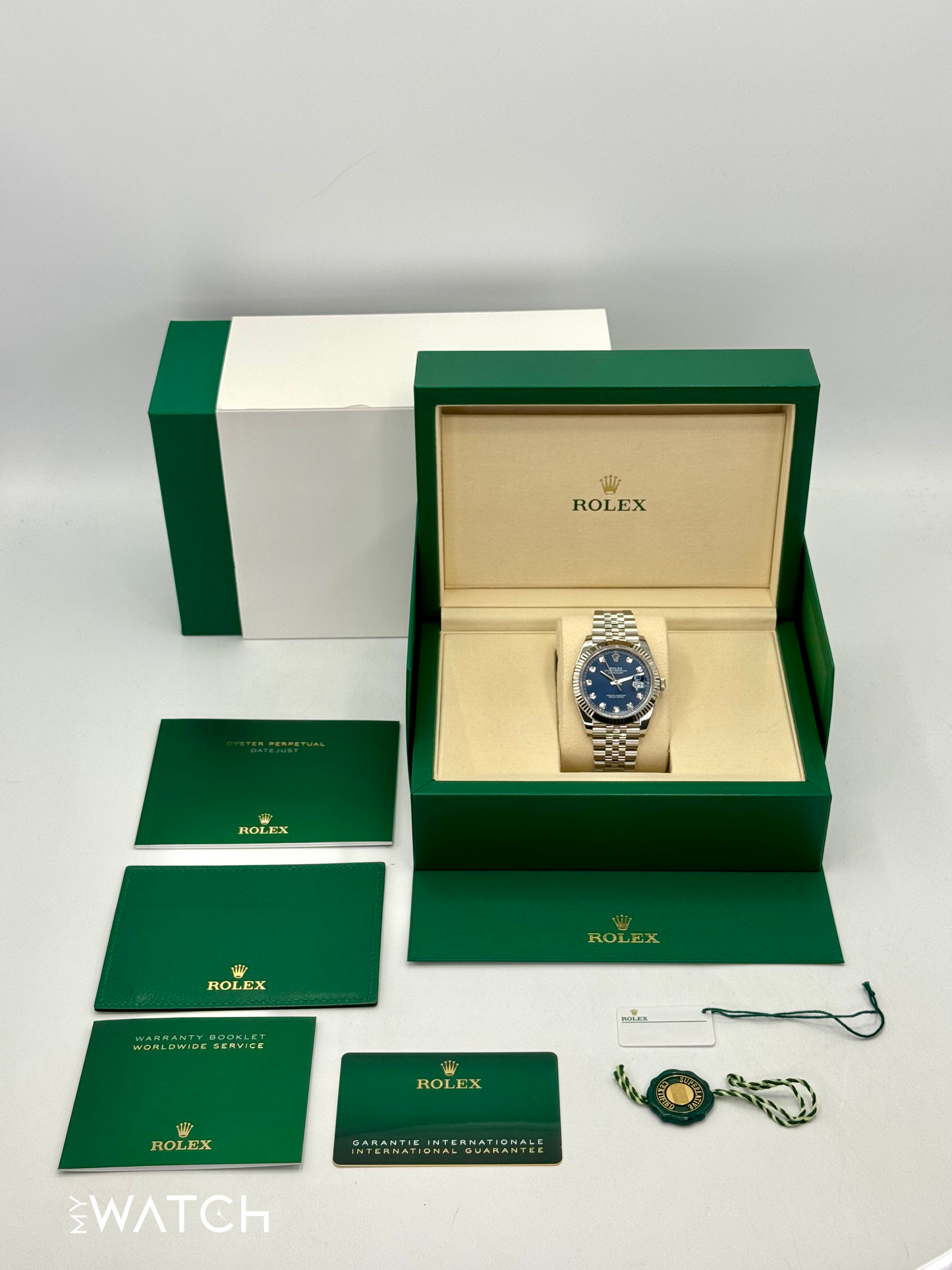 NEW 2025 Rolex Datejust 41mm 126334 Stainless Steel Jubilee Blue Diamond Dial