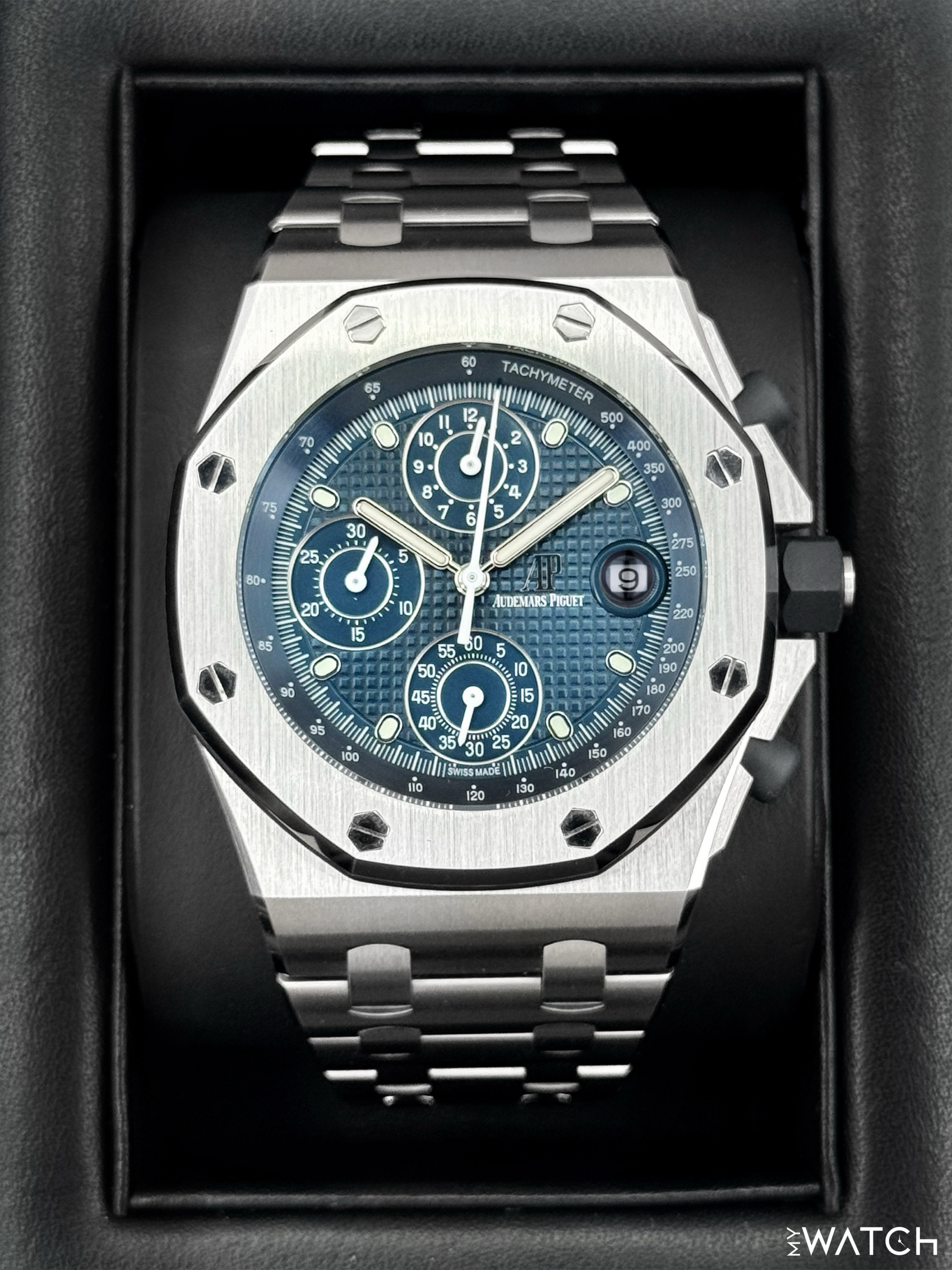 2021 Audemars Piguet Royal Oak Offshore Chrono "The Beast" 42mm 26238ST Blue Dial - MyWatchLLC