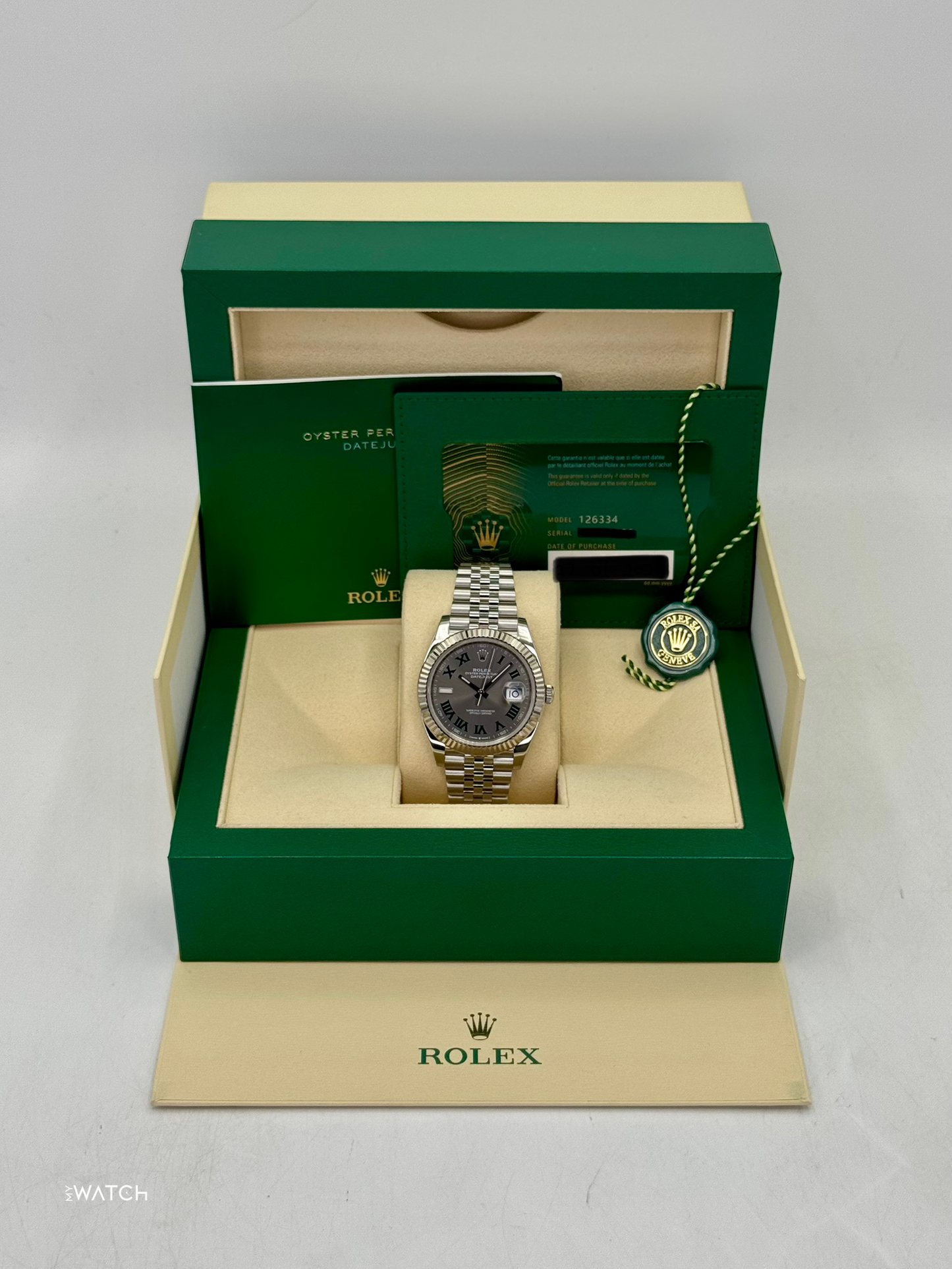 2024 Rolex Datejust 41mm 126334 Jubilee Wimbledon Dial