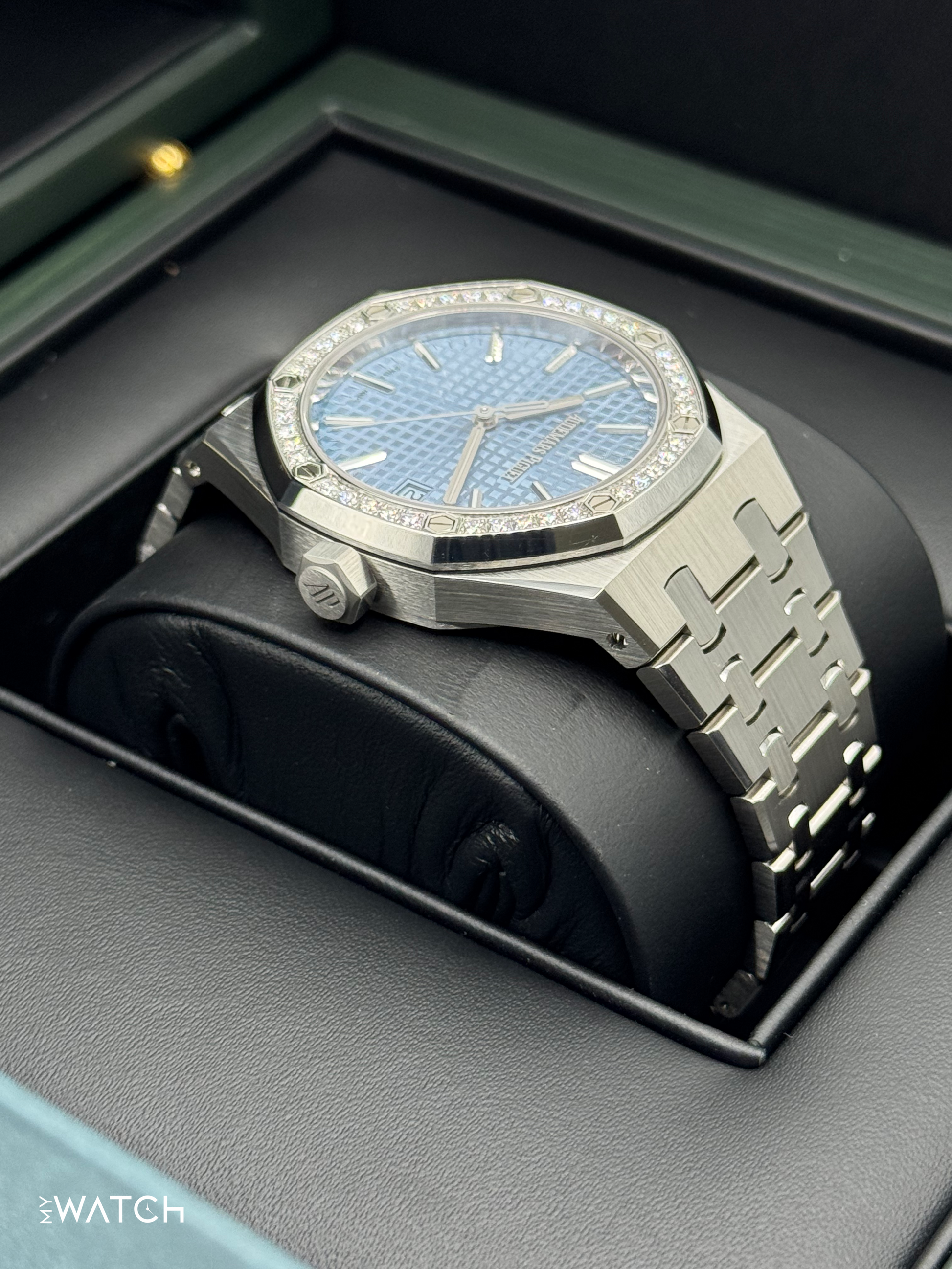 NEW 2025 Audemars Piguet Royal Oak 37mm 15551ST Stainless Steel Blue Dial - MyWatchLLC