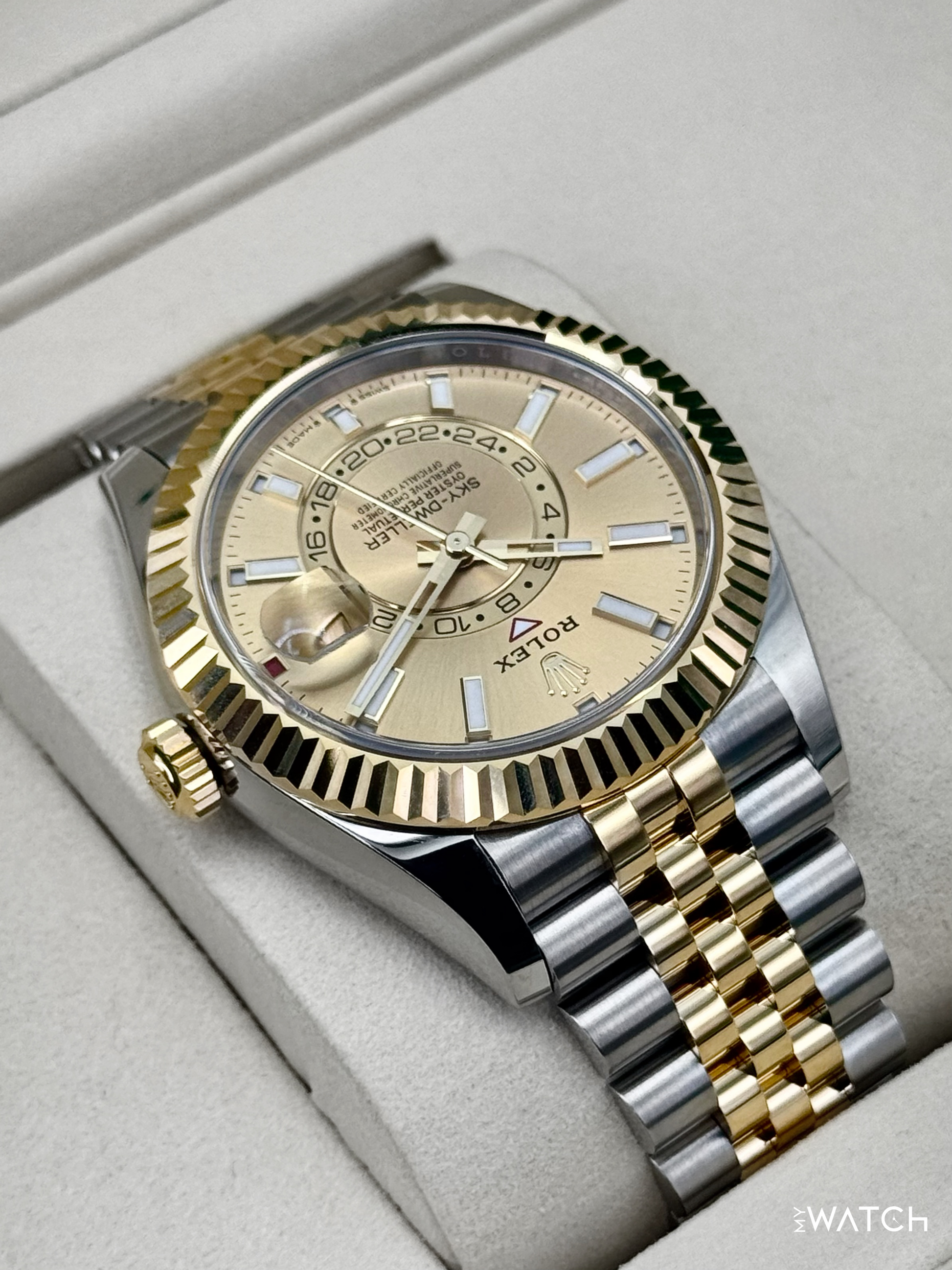 NEW 2026 Rolex Sky-Dweller 42mm 336933 Jubilee Champagne Dial - MyWatchLLC