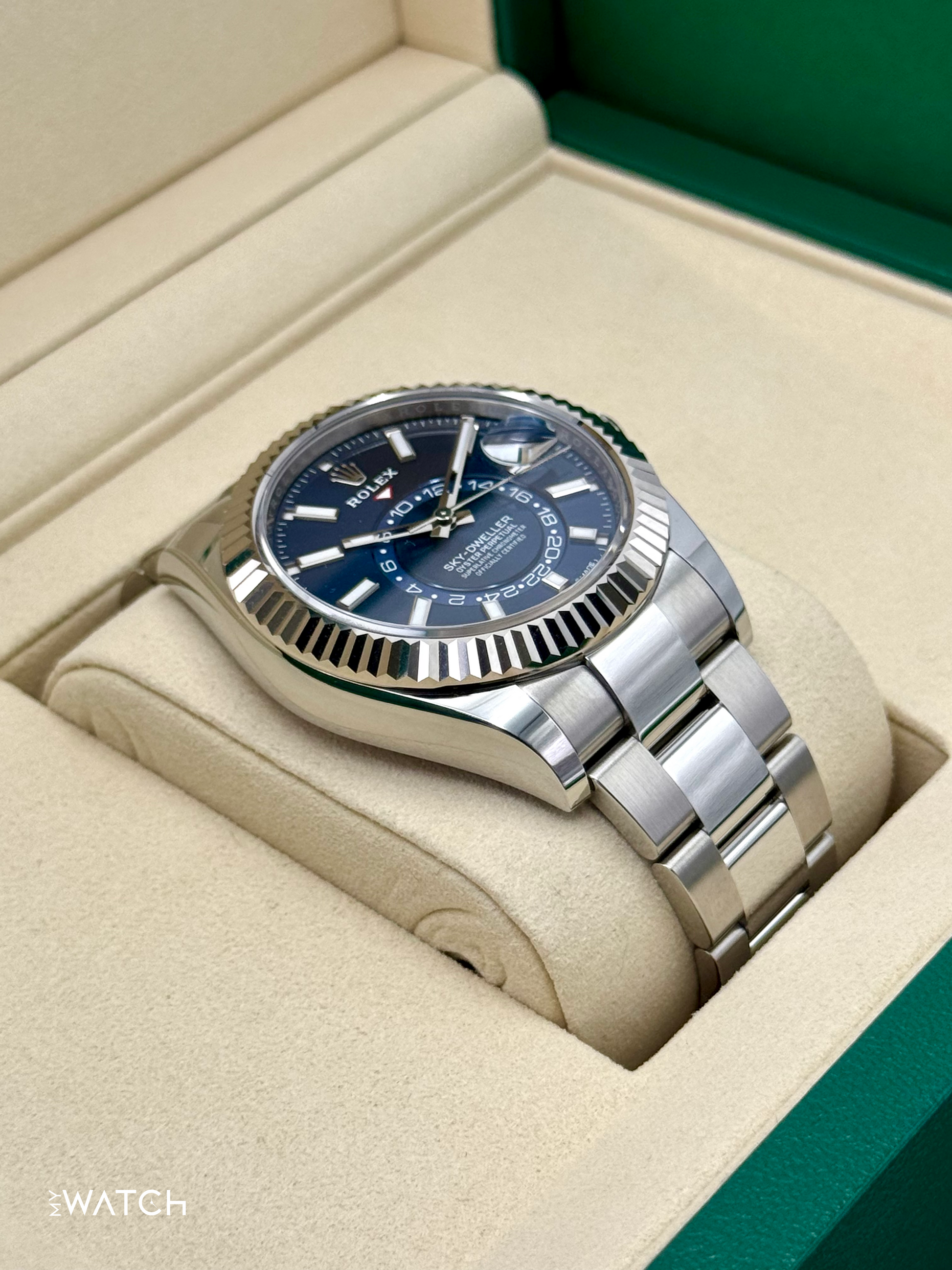 NEW 2025 Rolex Sky-Dweller 42mm 336934 Oyster Blue Dial - MyWatchLLC
