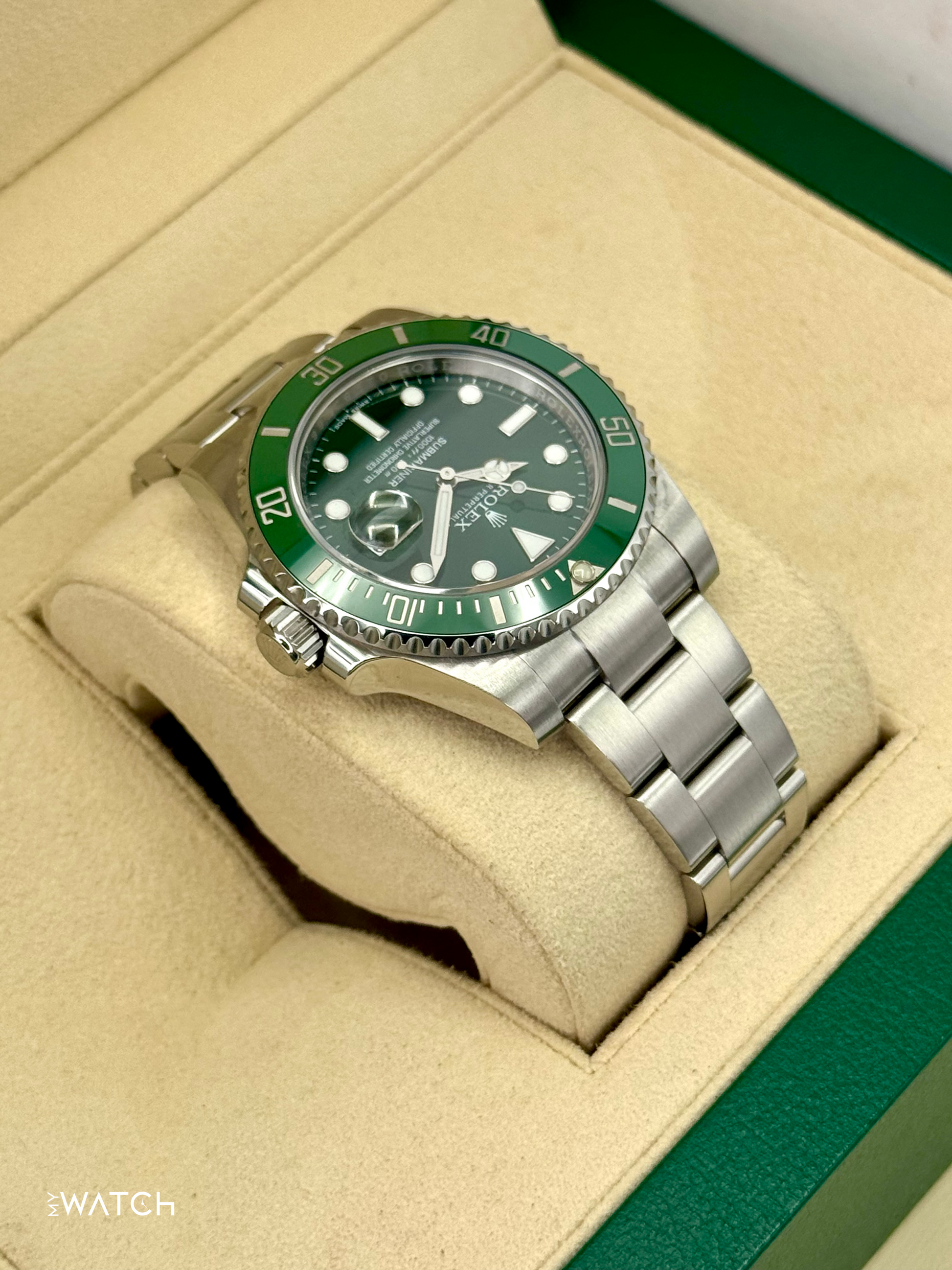 2016 Rolex Submariner “Hulk” 40mm 116610LV Green Dial - MyWatchLLC