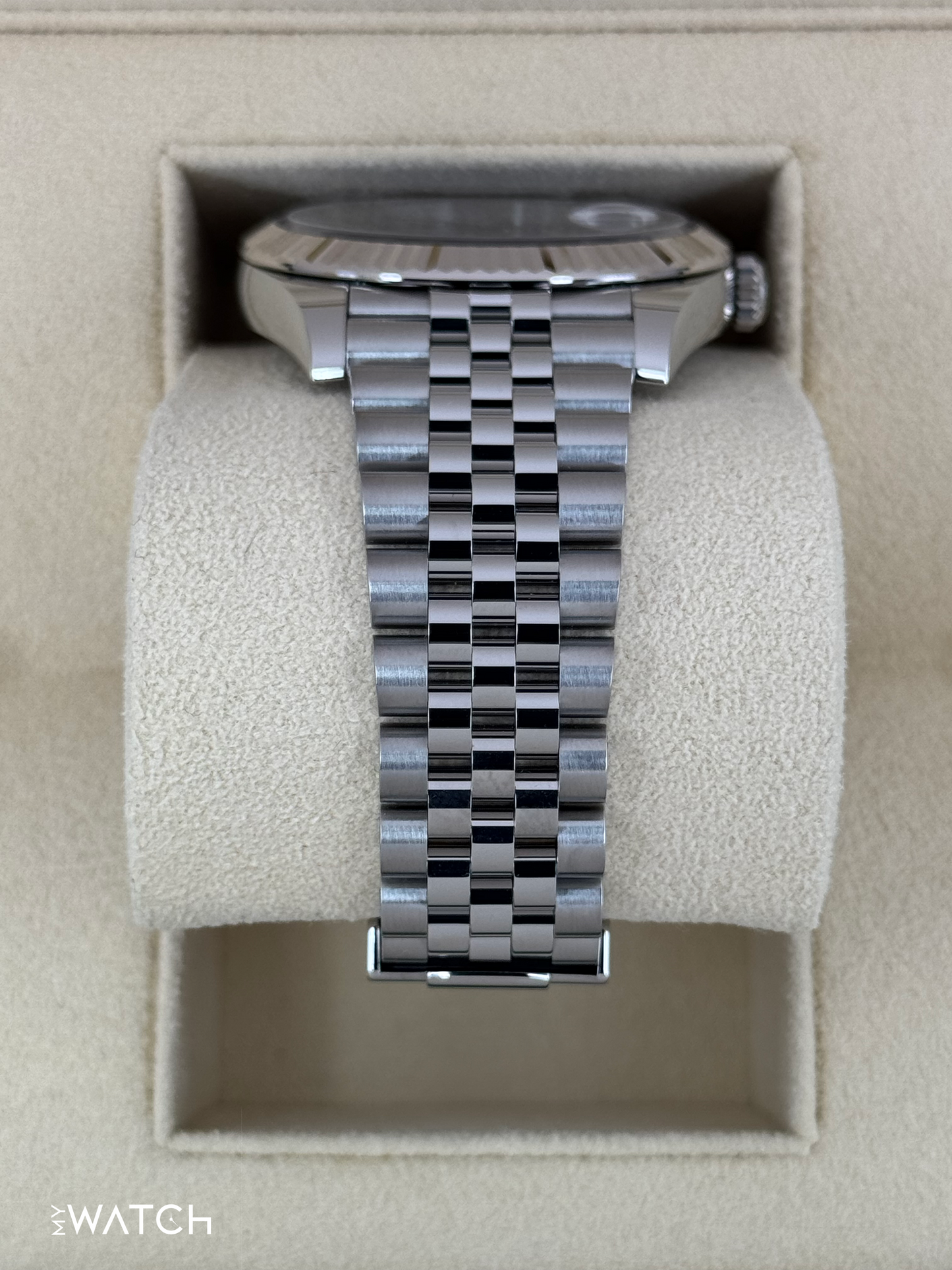 2024 Rolex Datejust 41mm 126334 Stainless Steel Jubilee Rhodium Diamond Dial