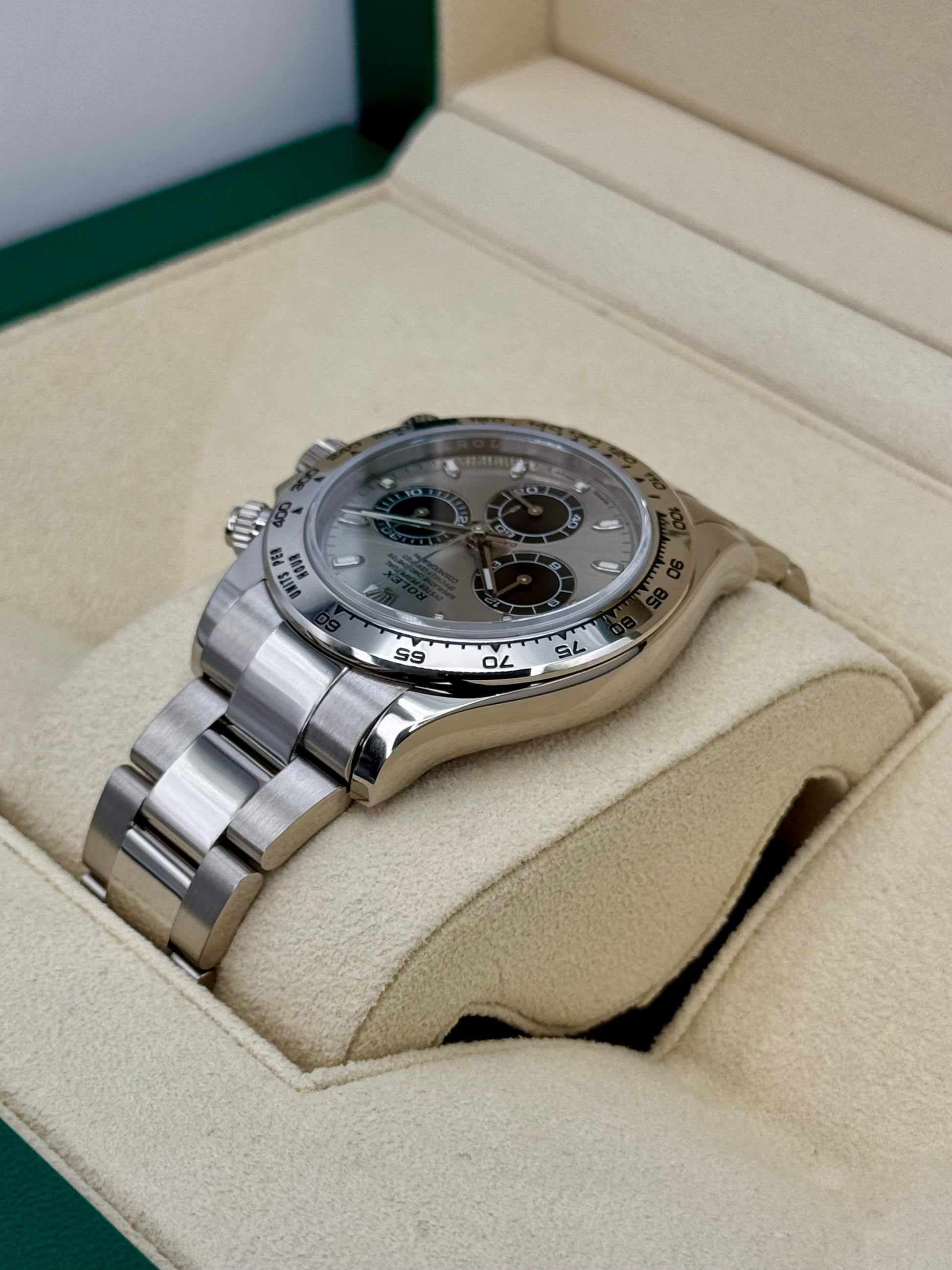 2021 Rolex Daytona "Ghost" 40mm 116509 White Gold Silver Dial - MyWatchLLC