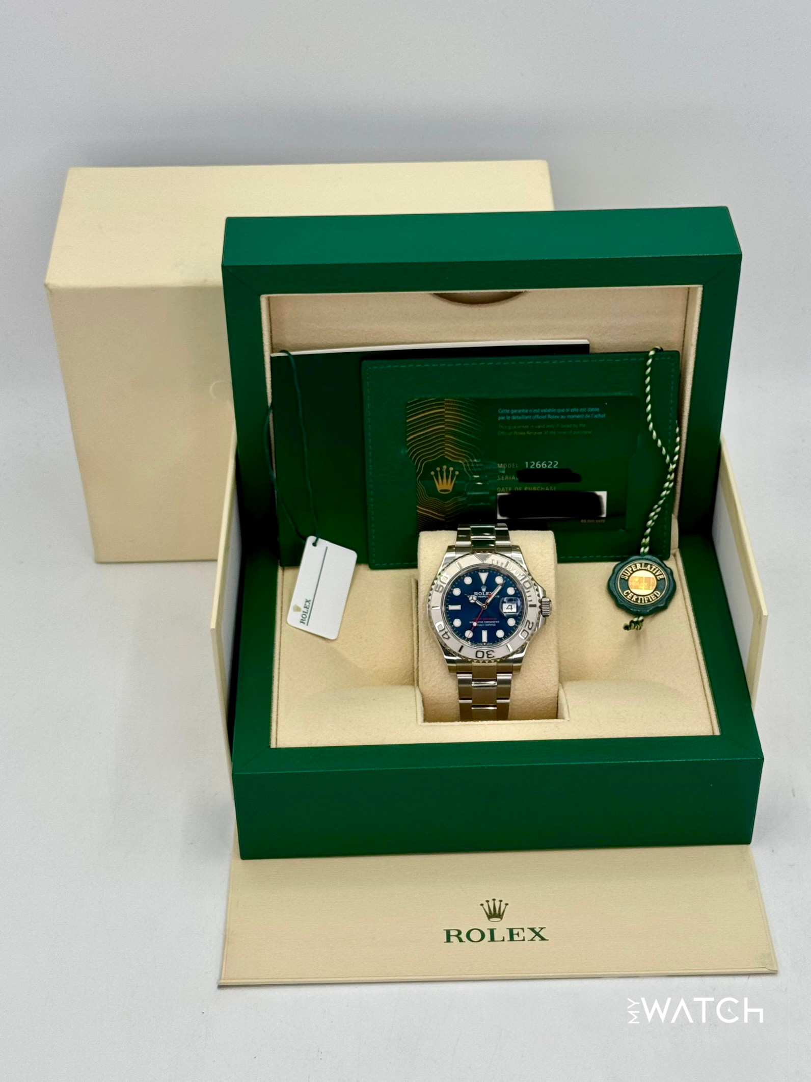 2023 Rolex Yacht-Master 40mm 126622 Blue Dial - MyWatchLLC