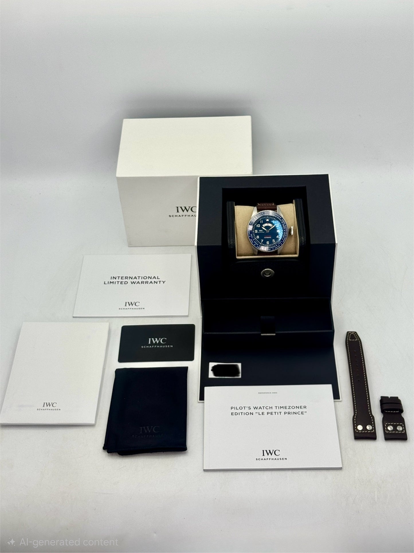 2023 IWC Pilot Timezoner Le Petit Prince 46mm IW395503 Stainless Steel Blue Dial