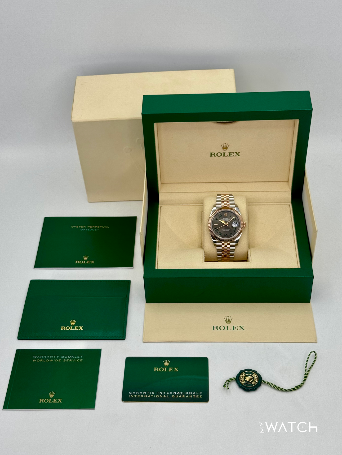 2022 Rolex Datejust 41mm 126331 Two-Tone Jubilee Wimbledon Dial