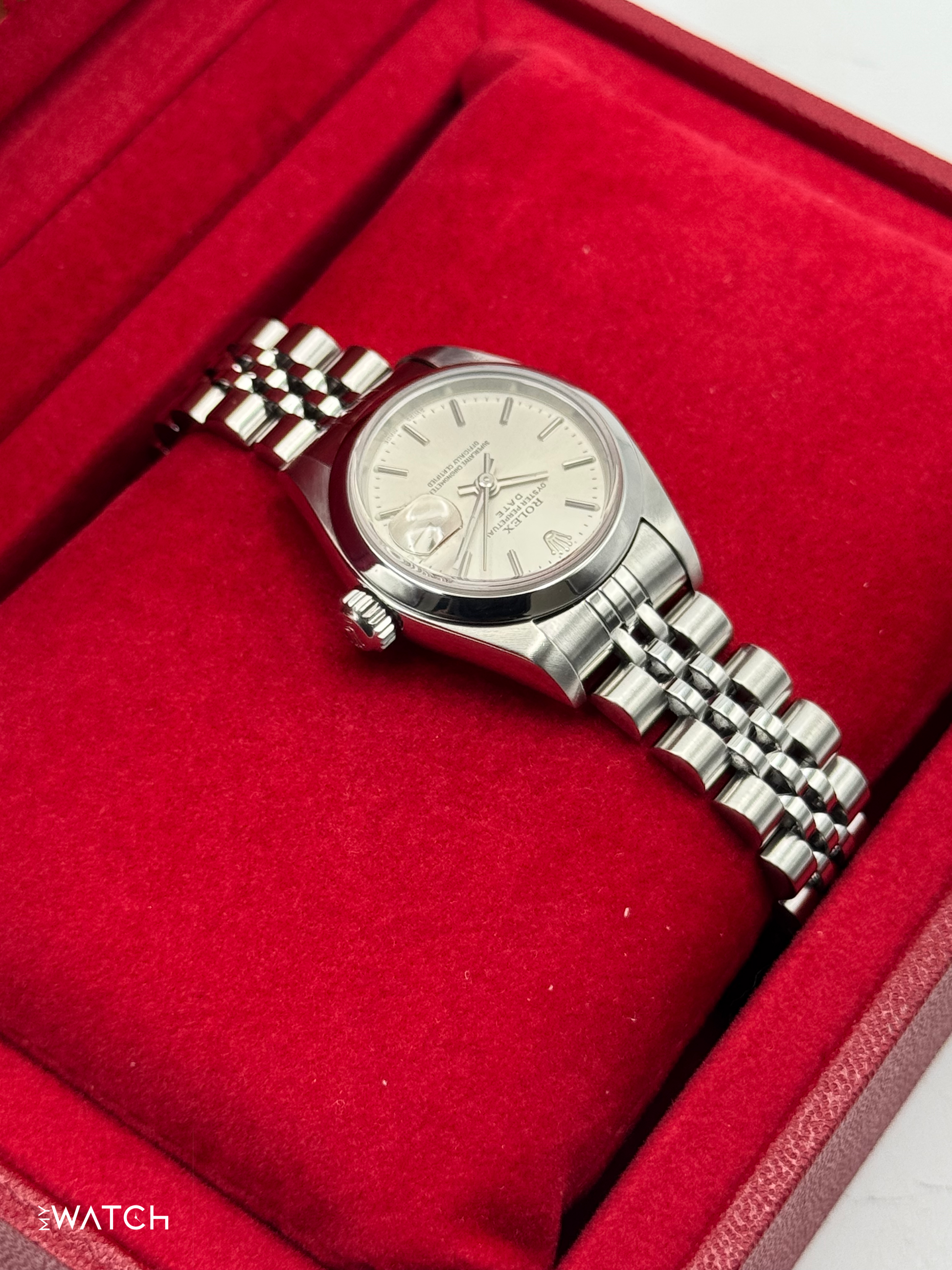 2002 Rolex Lady Datejust 26mm 79160 Stainless Steel Jubilee Silver Dial - MyWatchLLC