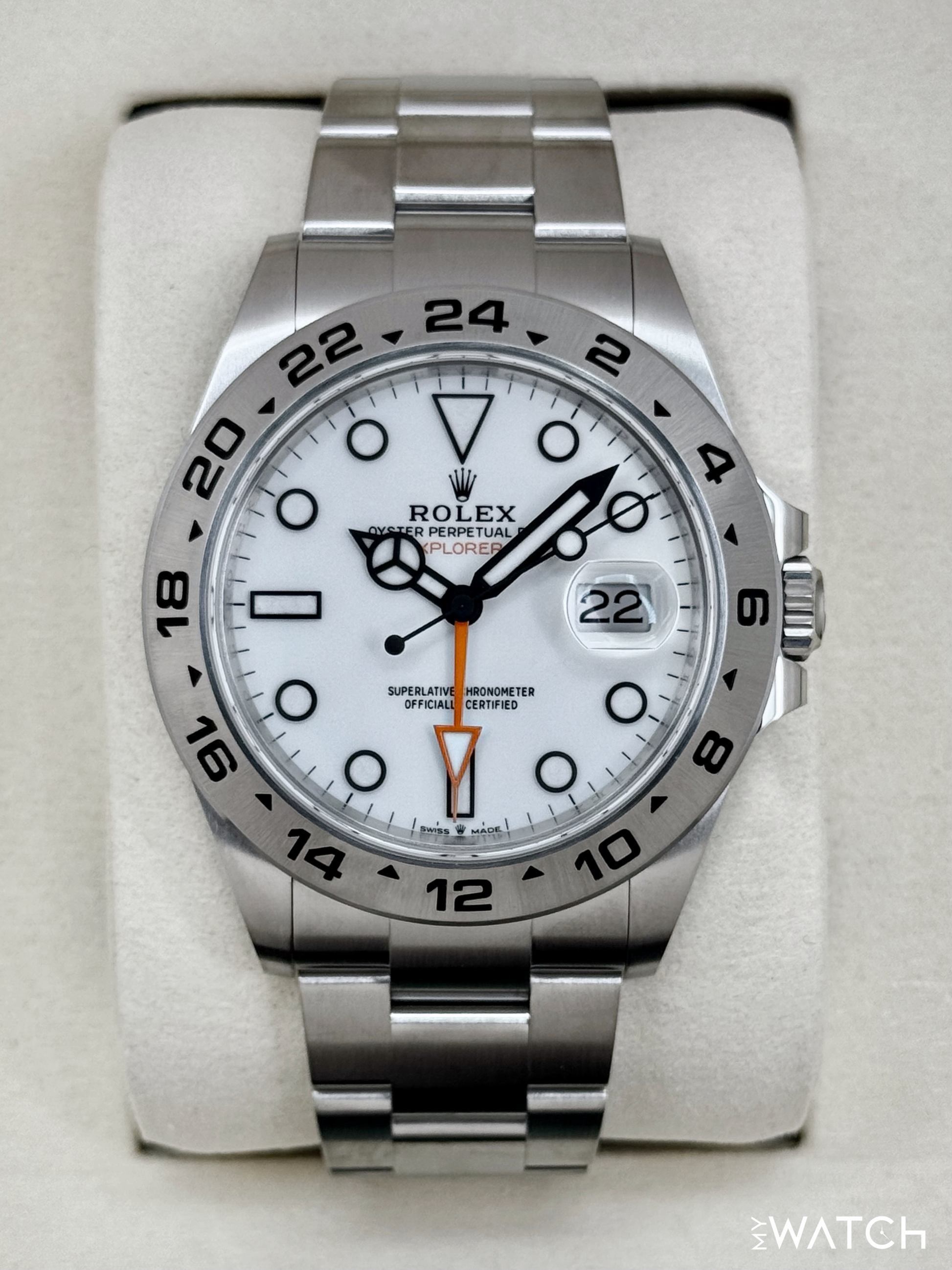 NEW 2026 Rolex Explorer II 42mm 226570 Polar White Dial (STICKERED) - MyWatchLLC