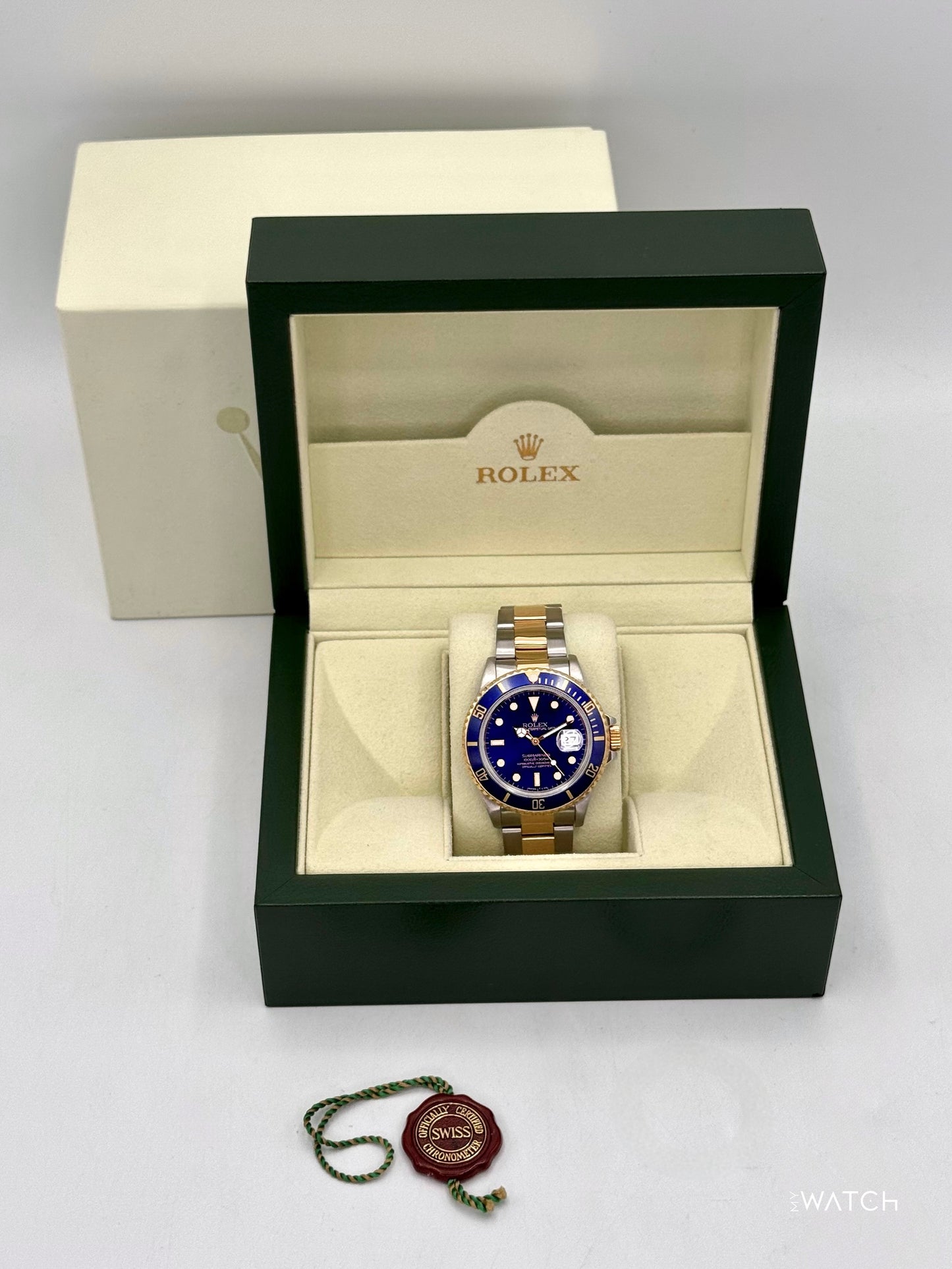 1987 Rolex Submariner 40mm 16803 Two-Tone Blue/Purple Dial