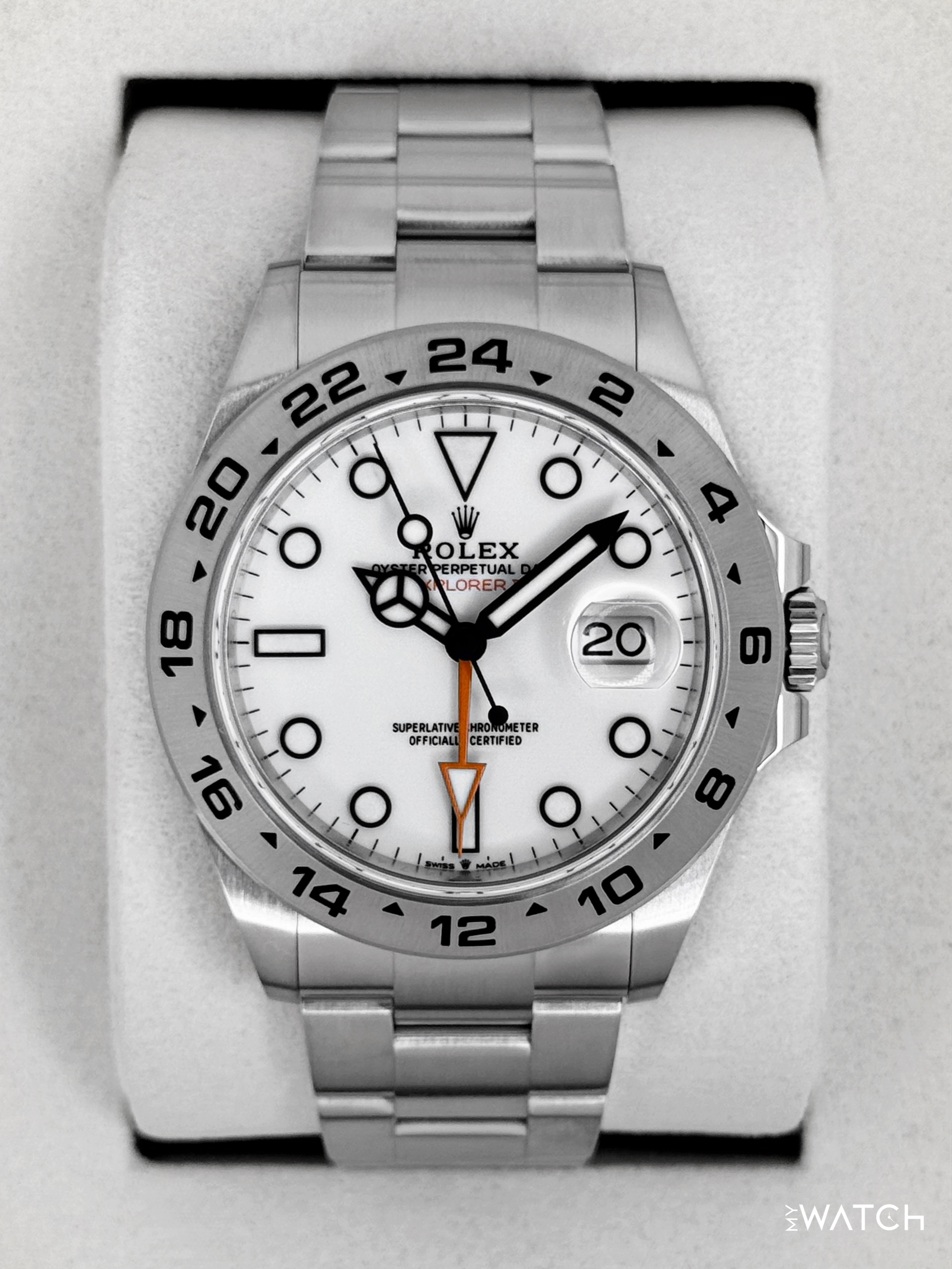 NEW 2026 Rolex Explorer II 42mm 226570 Stainless Steel Polar White Dia