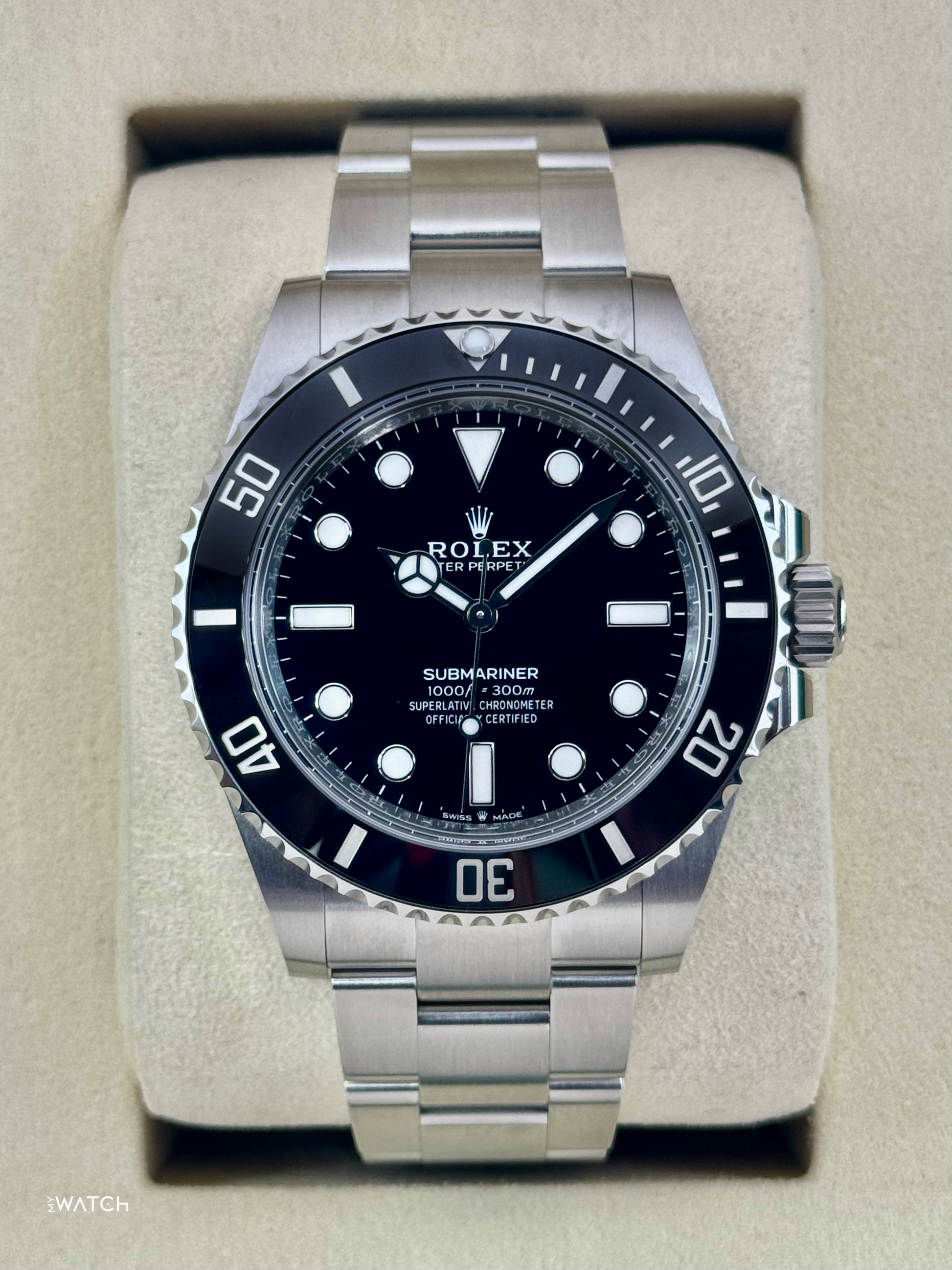 NEW 2025 Rolex Submariner 41mm 124060 Stainless Steel Black Dial (STICKERED) - MyWatchLLC