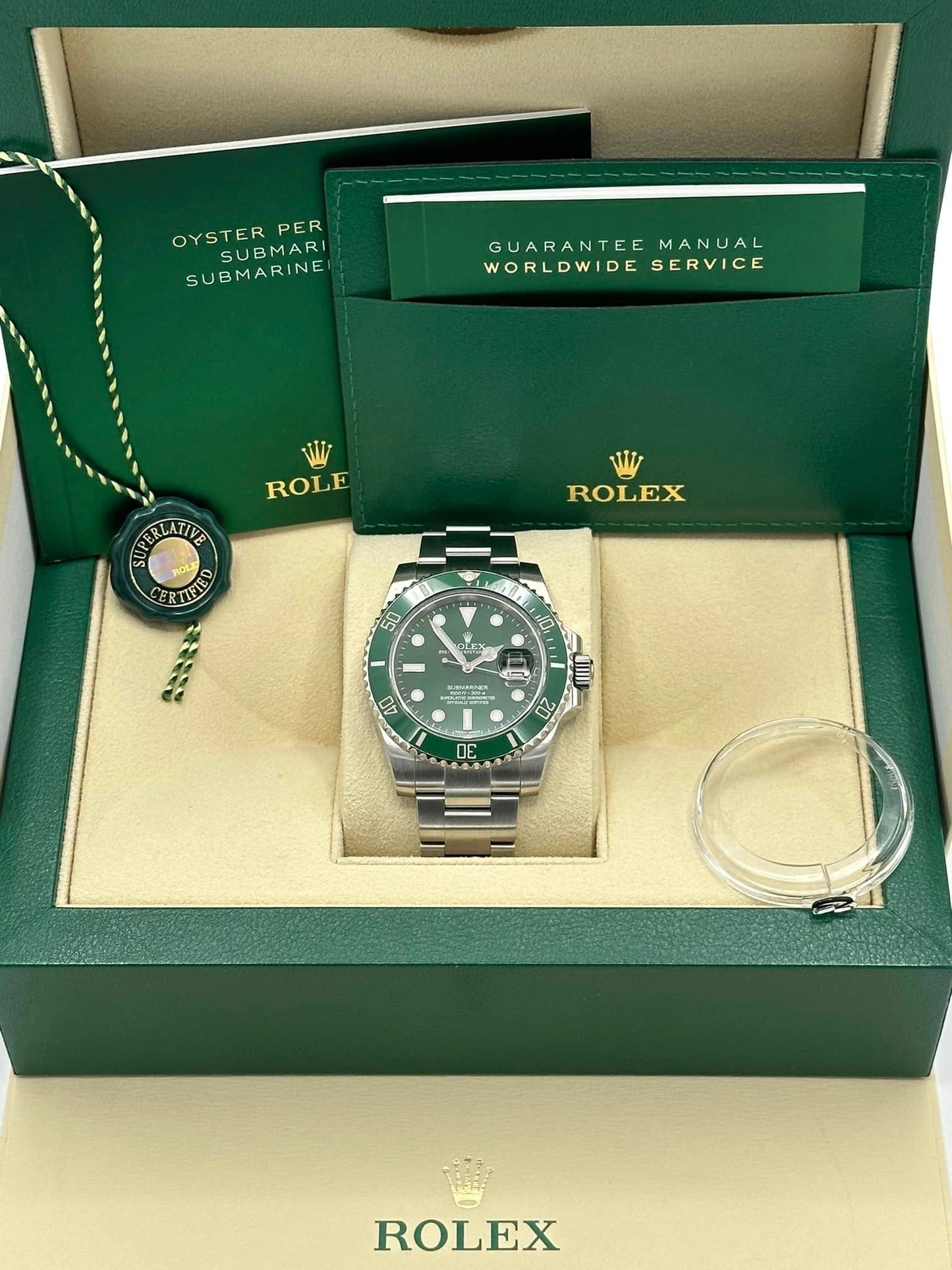 Rolex Submariner “Hulk” 116610LV Stainless Steel Green Dial - MyWatchLLC