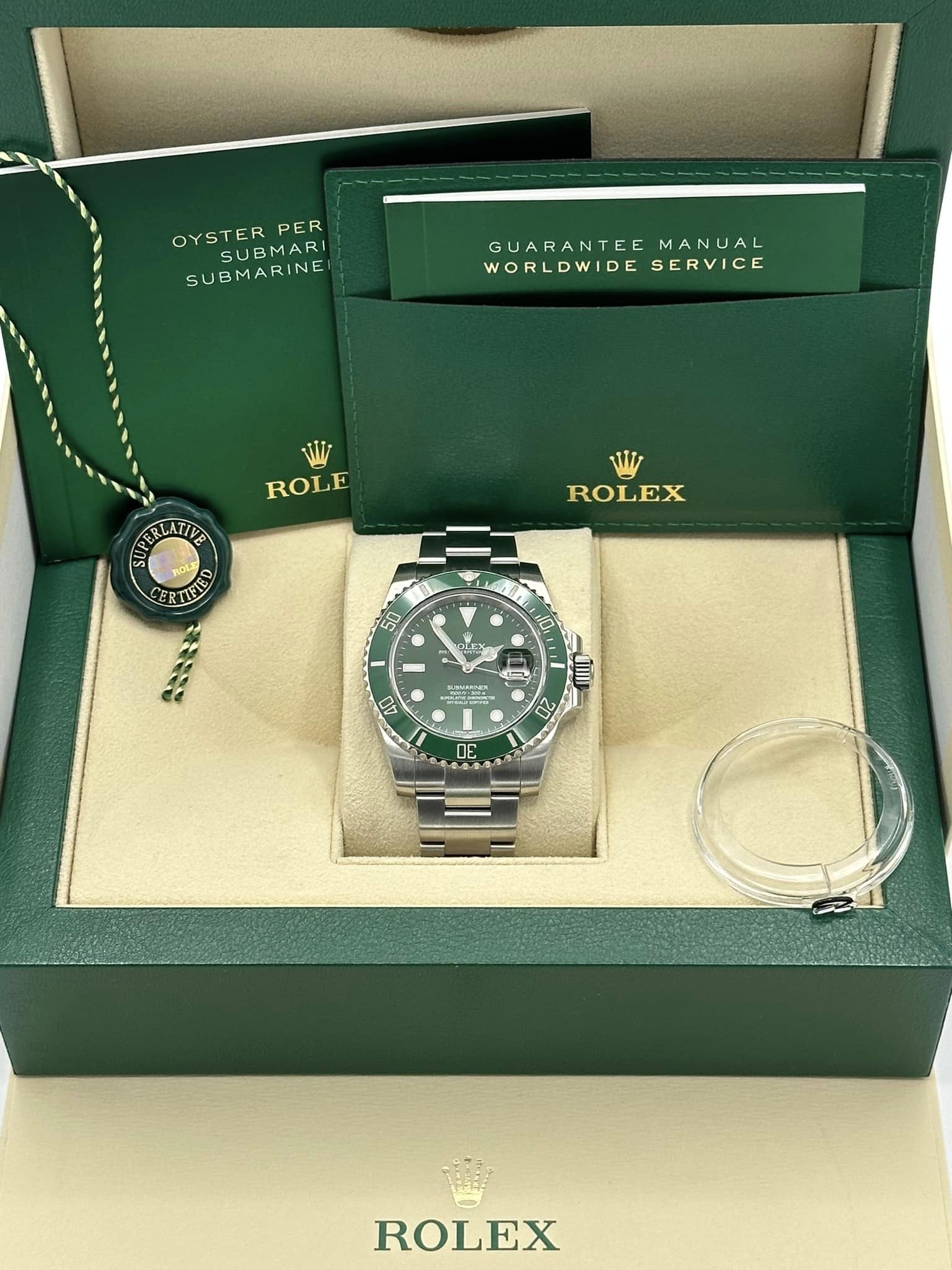 Rolex Submariner “Hulk” 116610LV Stainless Steel Green Dial - MyWatchLLC