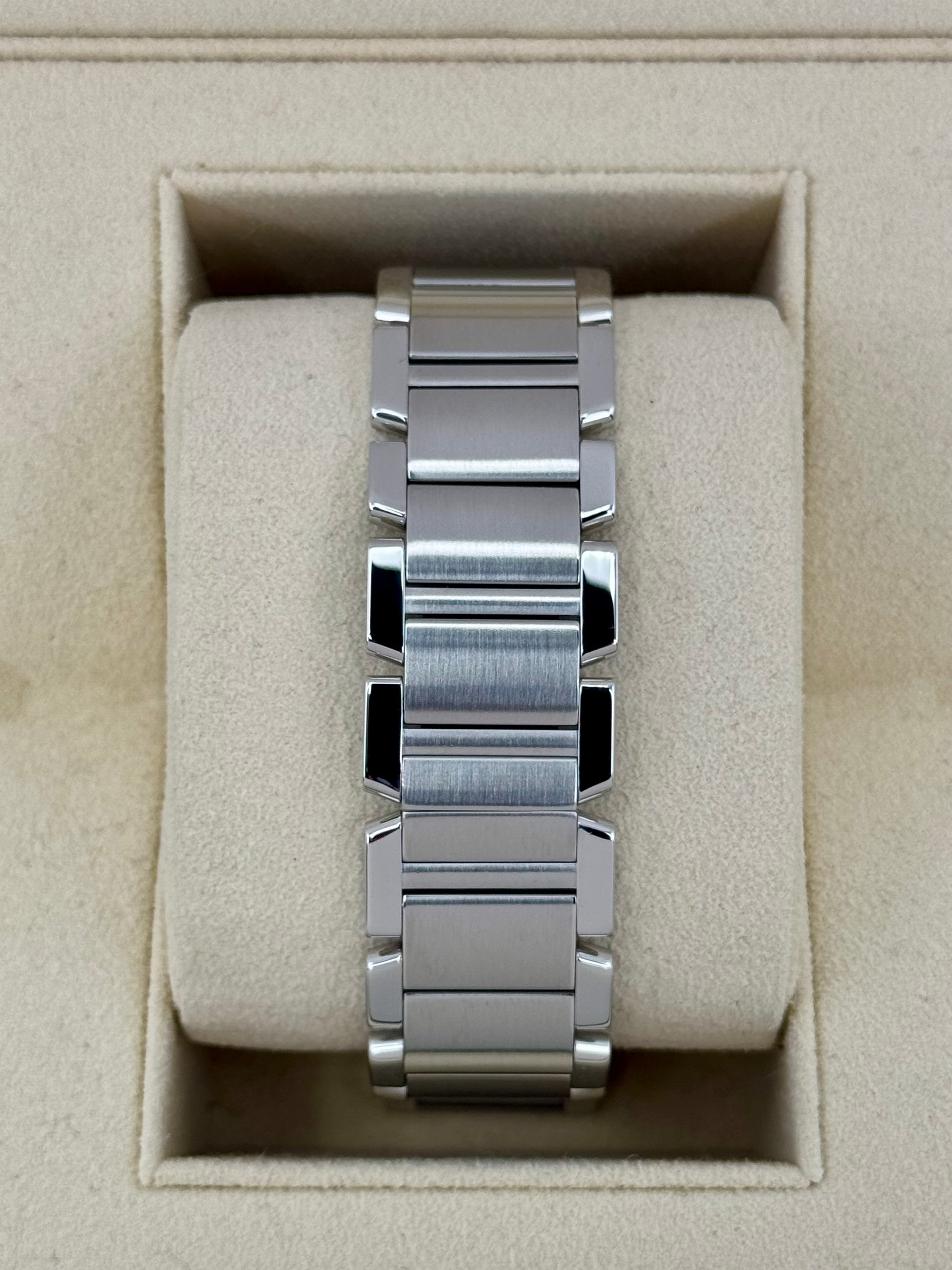 1999 Cartier Tank Francaise 28mm Stainless Steel White Dial - MyWatchLLC