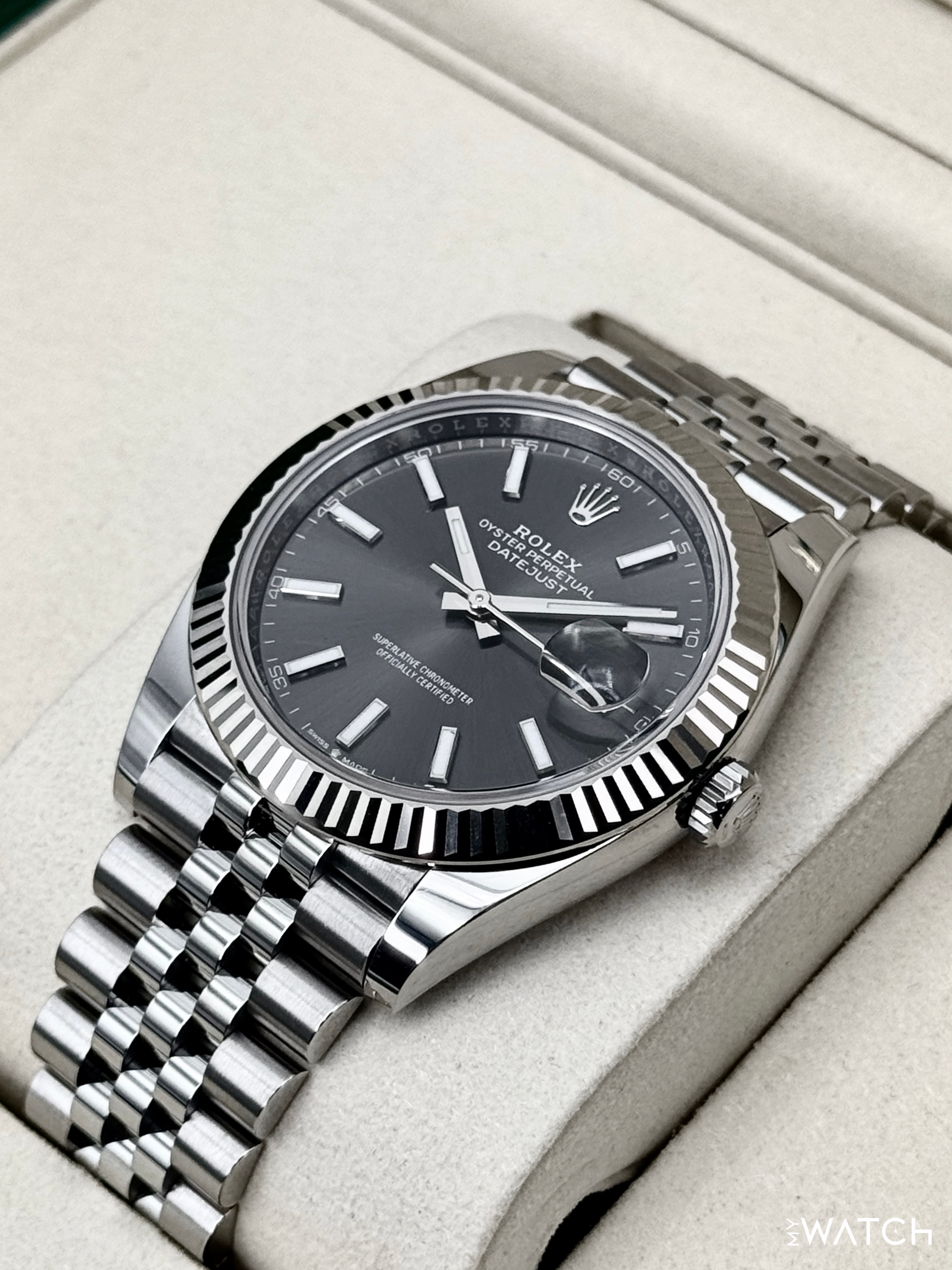 NEW 2026 Rolex Datejust 41mm 126334 Stainless Steel Jubilee Rhodium Dial - MyWatchLLC