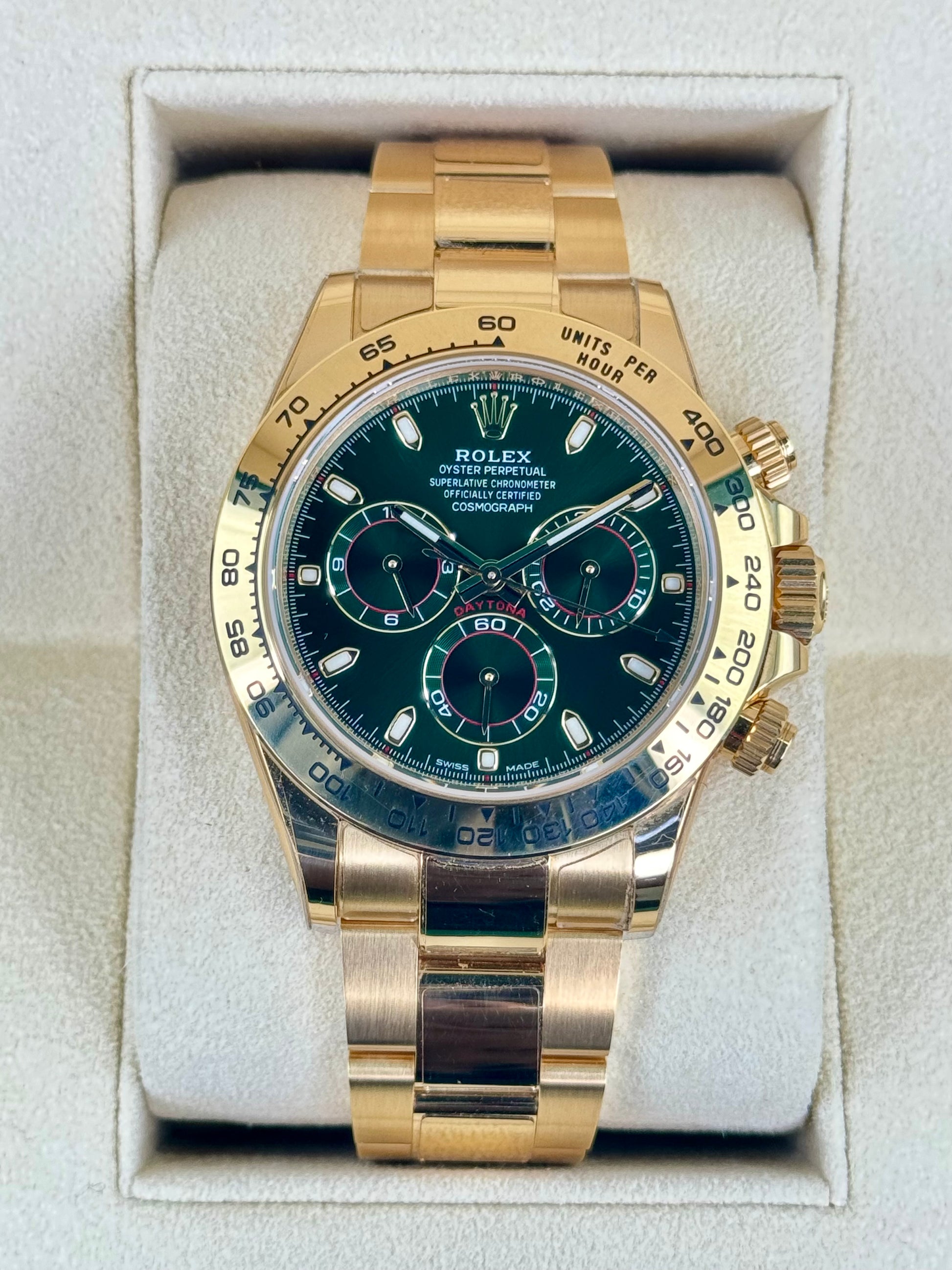 2023 Rolex Daytona "John Mayer" 40mm 116508 Yellow Gold Green Dial - MyWatchLLC